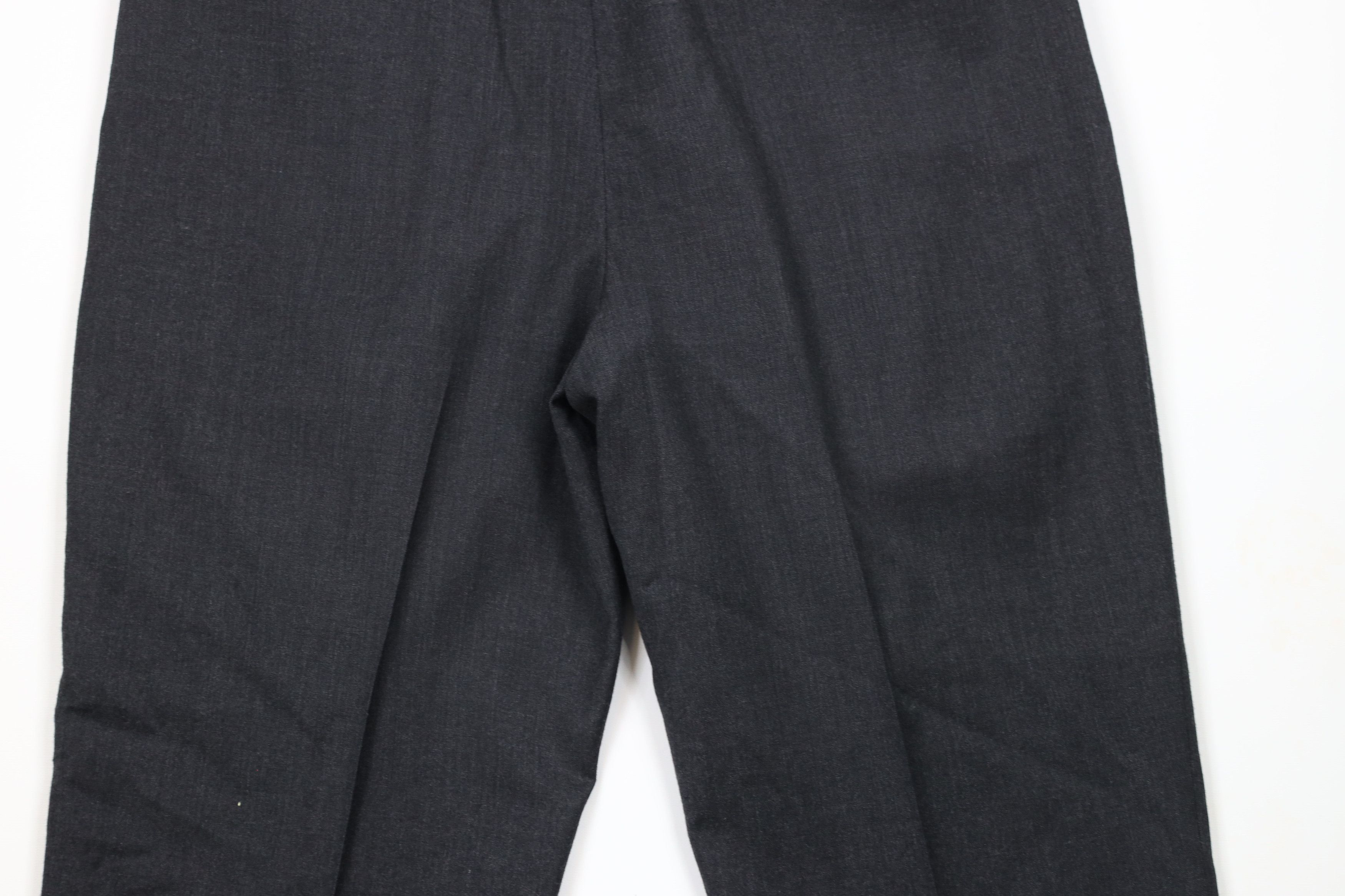 Lands' End × Vintage Vintage 80s Lands End Wool Chino Pants Charcoal Gray USA Size US 38 / EU 54 - 9 Thumbnail