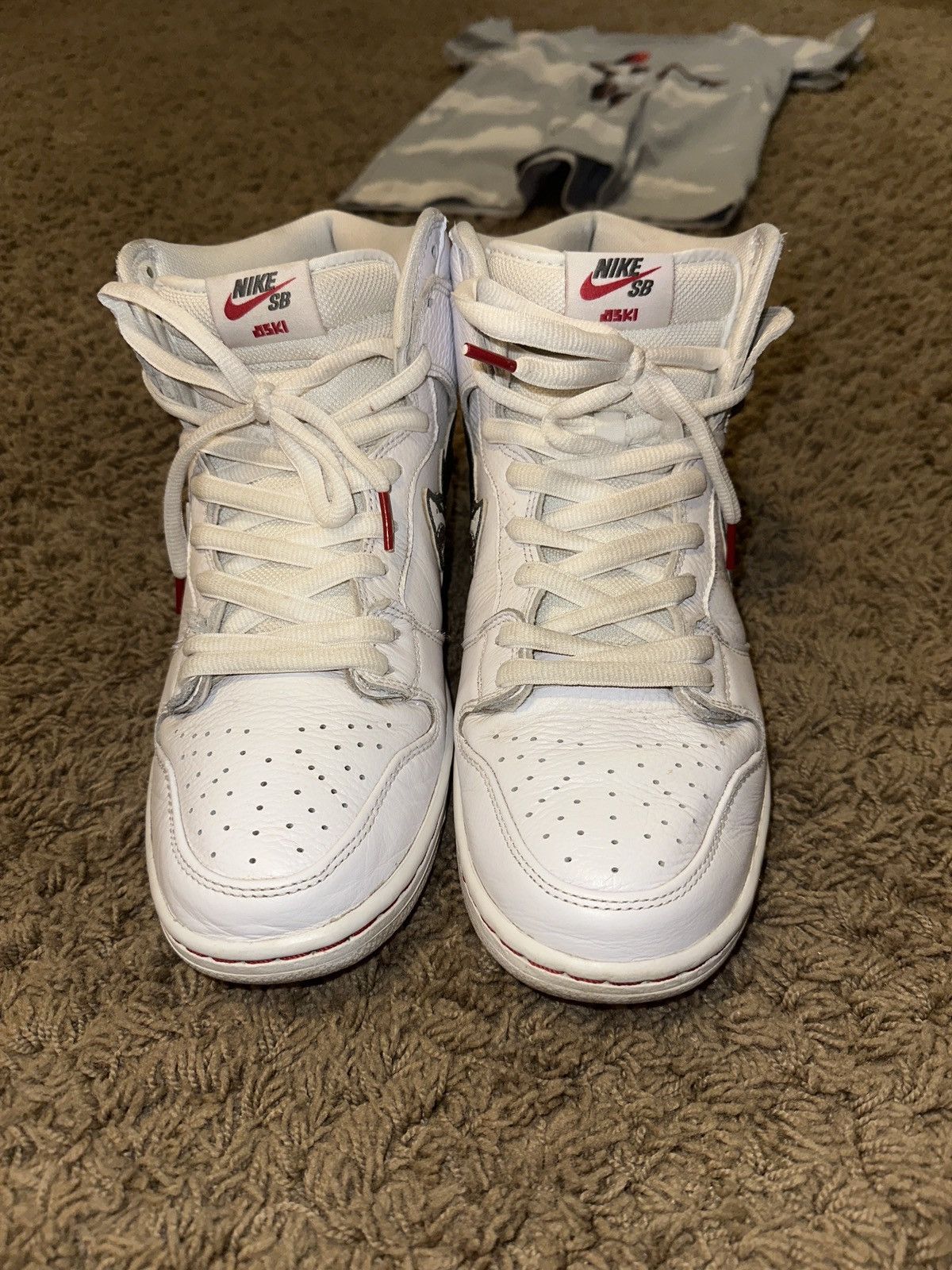 Nike Oski x Nike Dunk High SB ‘Great White Shark’ Size US 10.5 / EU 43-44 - 6 Thumbnail