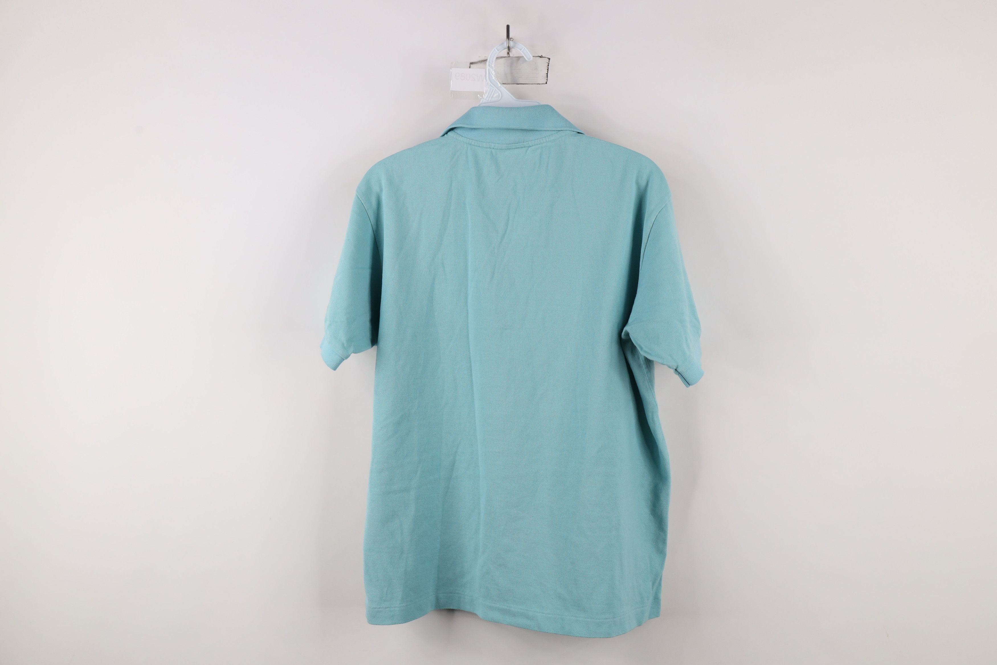 Lacoste × Vintage Lacoste Distressed Croc Logo Collared Golf Polo Shirt Blue Size US M / EU 48-50 / 2 - 10 Thumbnail