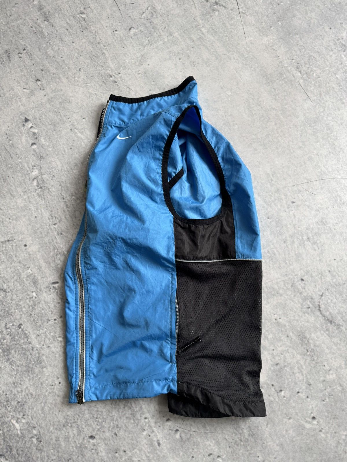 Nike × Vintage Vintage Nike streetwear blue run vest Size US M / EU 48-50 / 2 - 2 Thumbnail