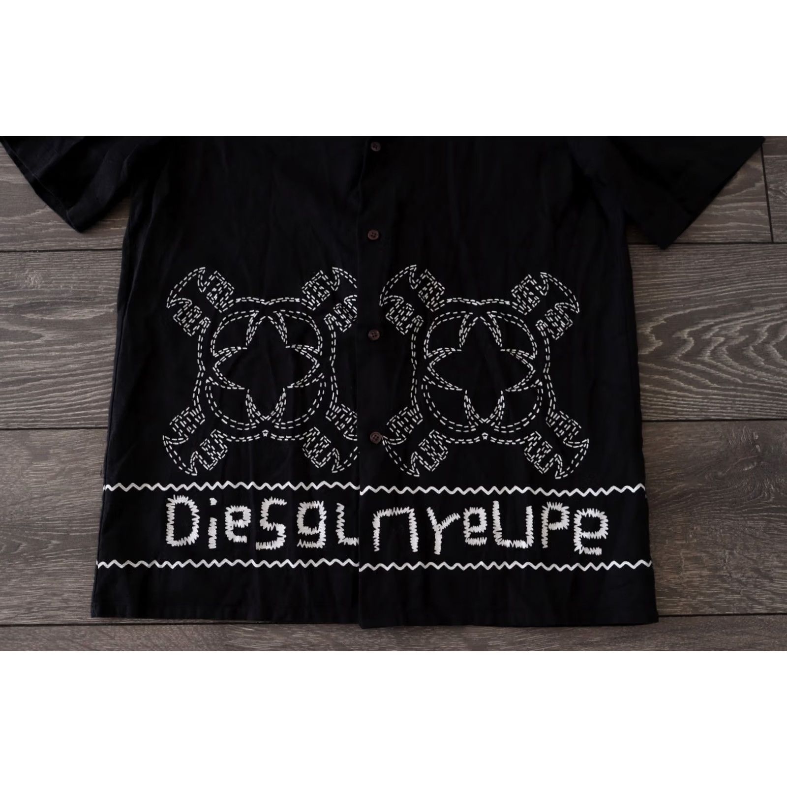 Diesel Diesel Shirt Short Sleeve Linen Blend Double-Sided Logo Spring/Summer XL Mens Size US XL / EU 56 / 4 - 2 Thumbnail