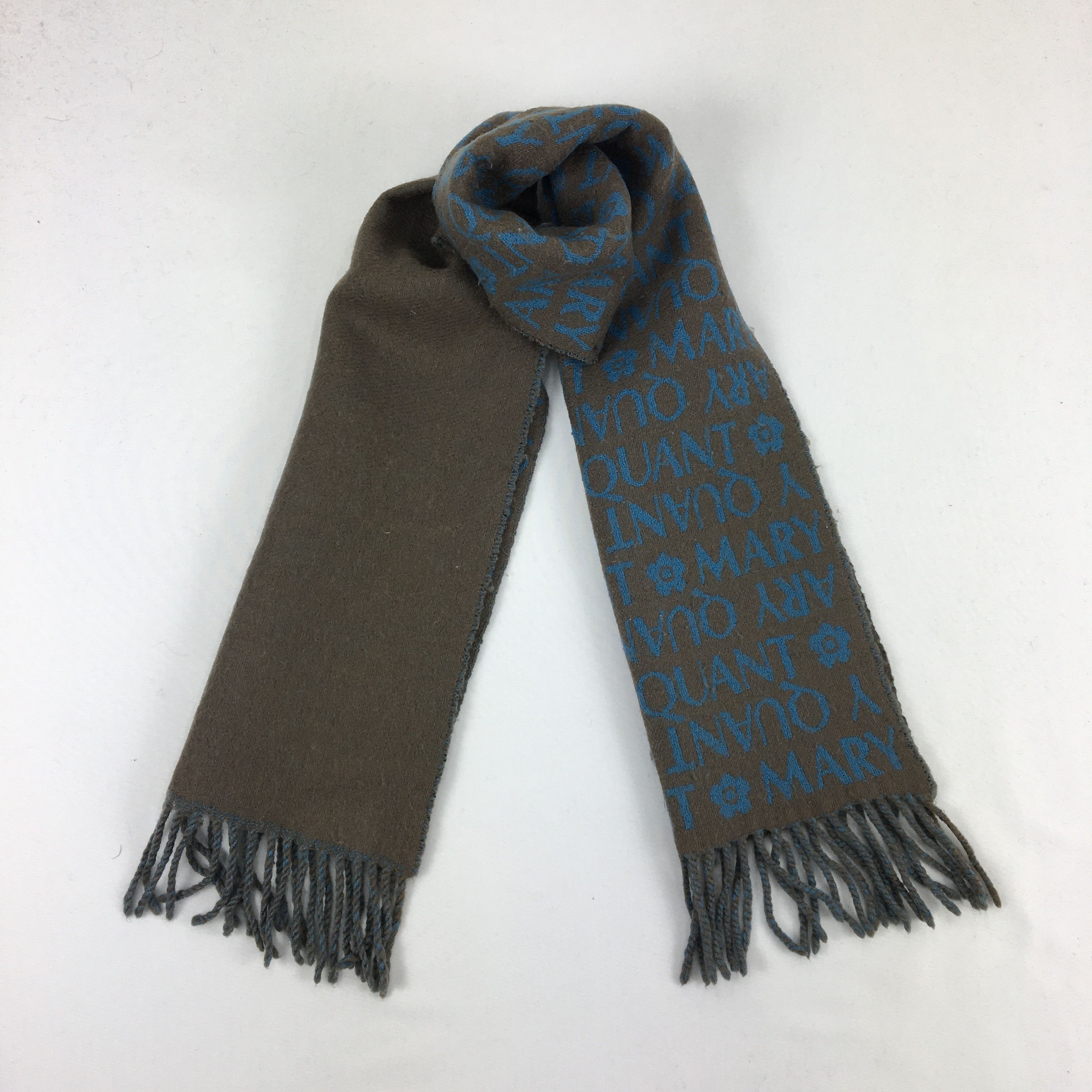 Vintage Vintage Mary Quant Wool Scarf Muffler Cashmere Scarves Size ONE SIZE - 1 Thumbnail