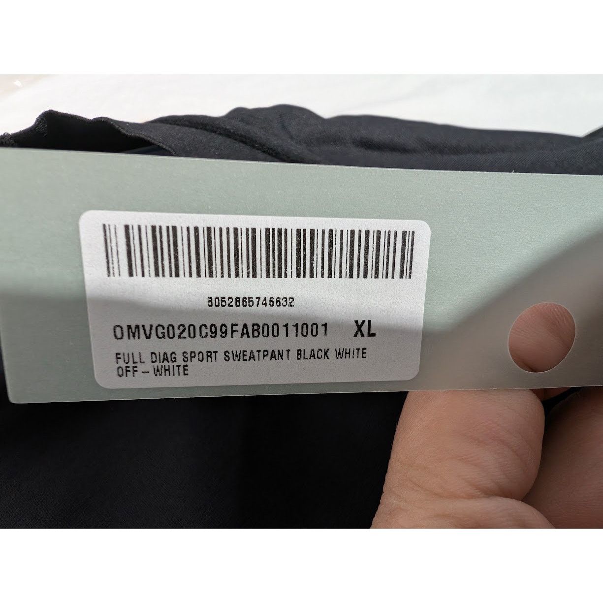 Off-White o1rshd1 Full Diag Sport Sweatpants & Joggers in Black/White Size US 36 / EU 52 - 20 Thumbnail
