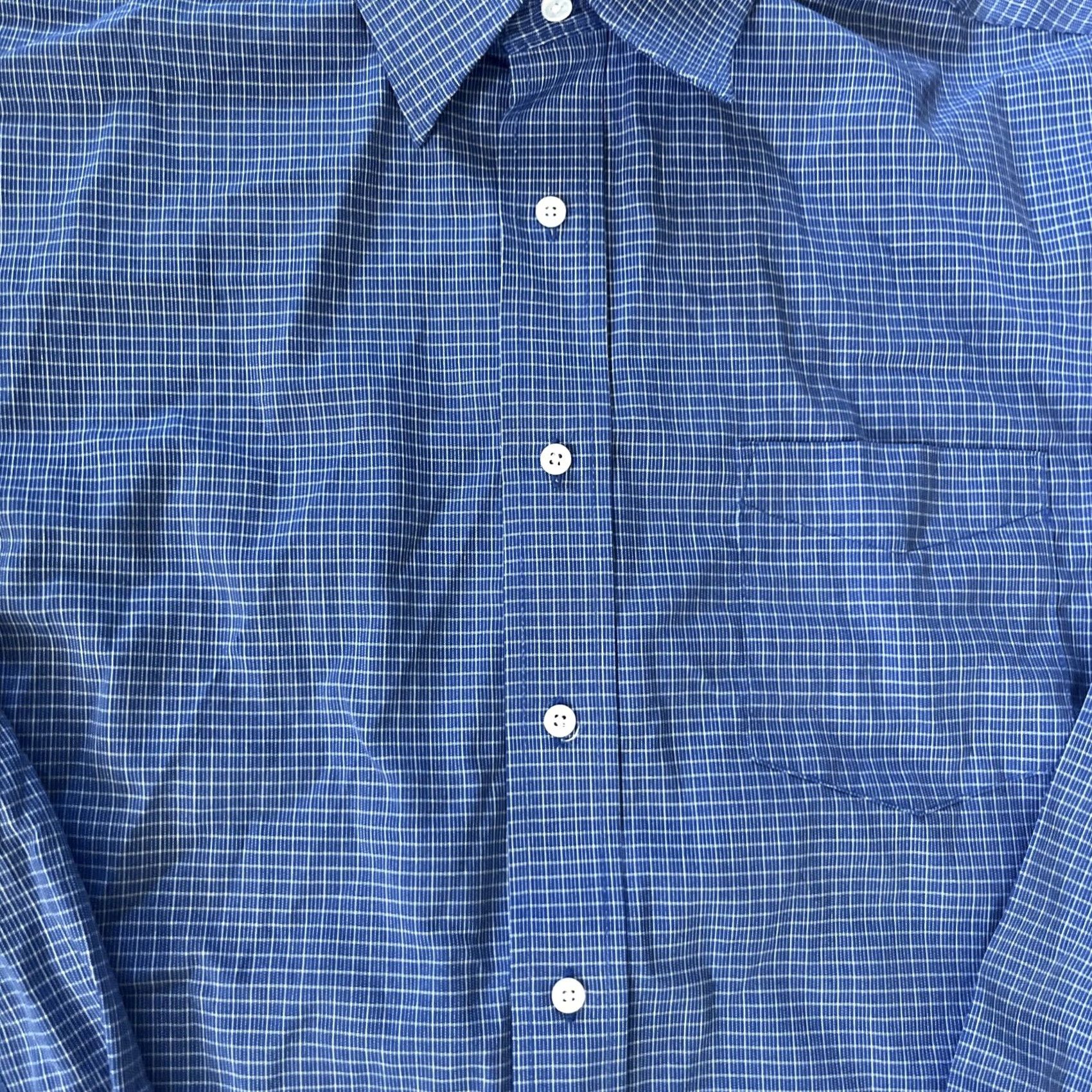 stafford travel dress shirts Shirt Mens Size 19 36-37 Big Gray Long Sleeve Broadcloth Sleeve Style Stafford Stafford Dress Shirt Mens