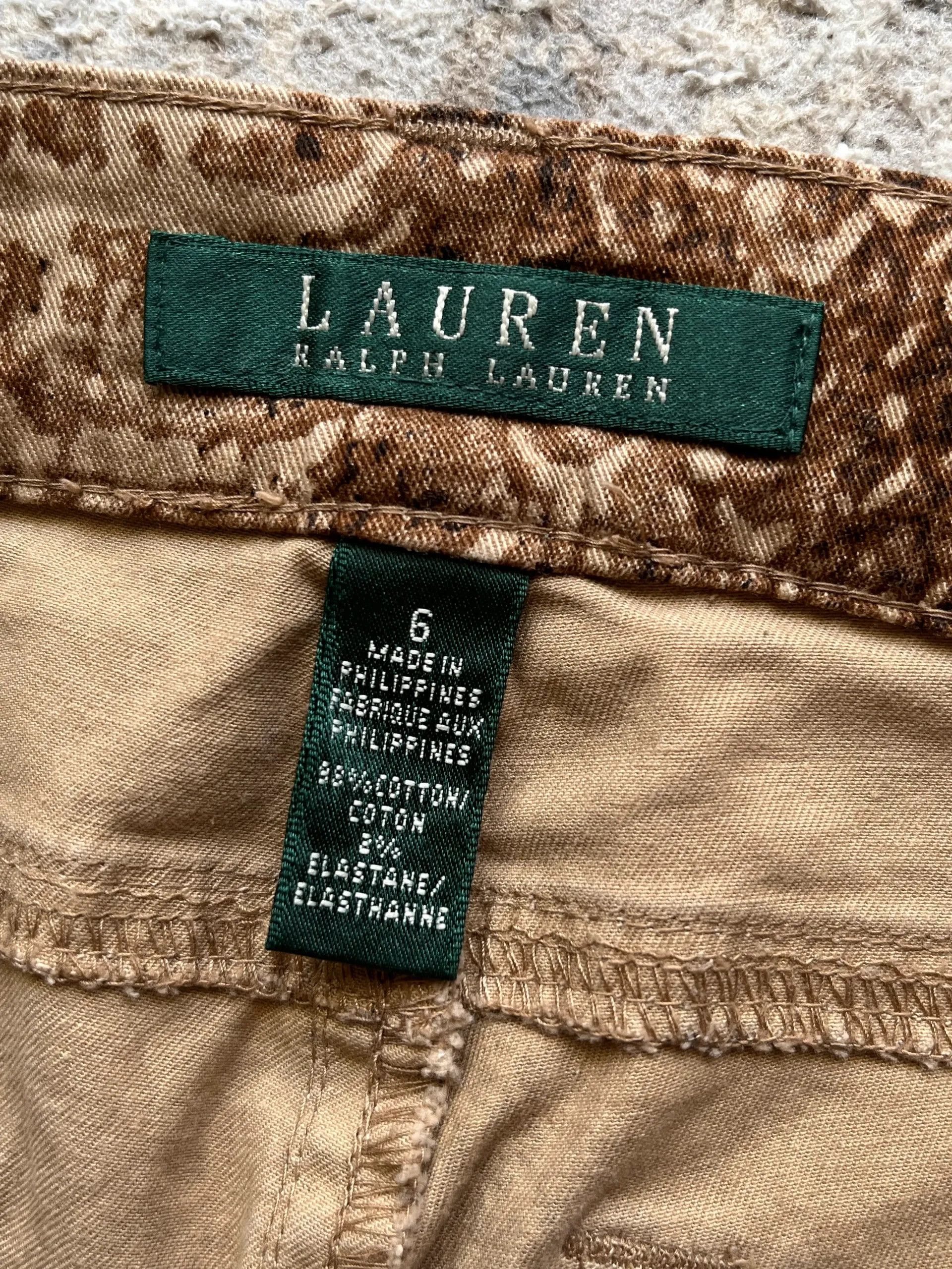 Polo Ralph Lauren Lauren Ralph Lauren Sz 6 Snake Overprint 2000s Y2K Size 28" / US 6 / IT 42 - 3 Thumbnail