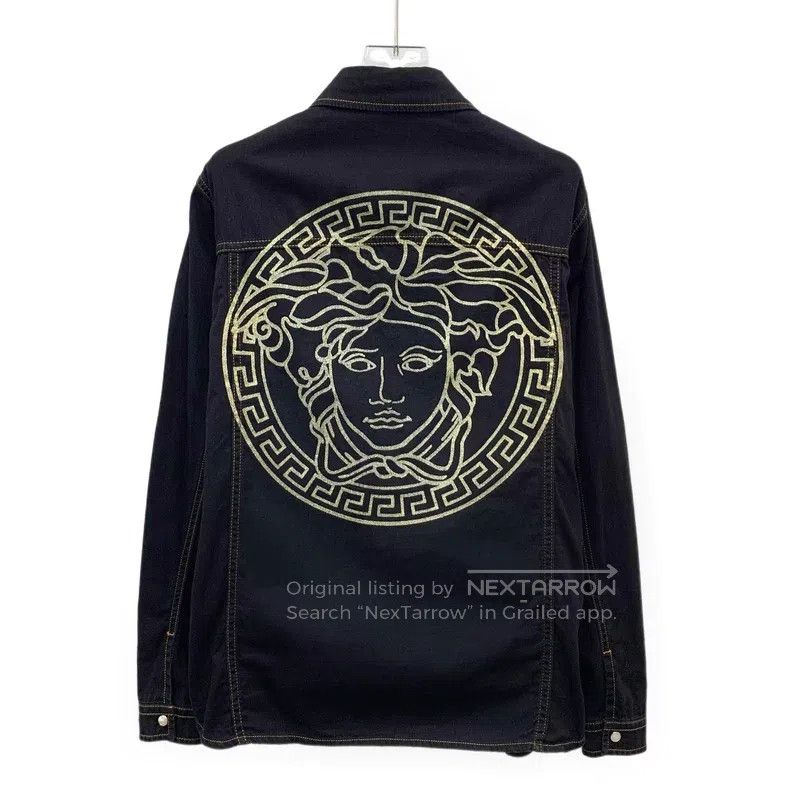 Versace Versace Medusa head cotton lapel single-breasted long-slee Size US M / EU 48-50 / 2 - 2 Thumbnail