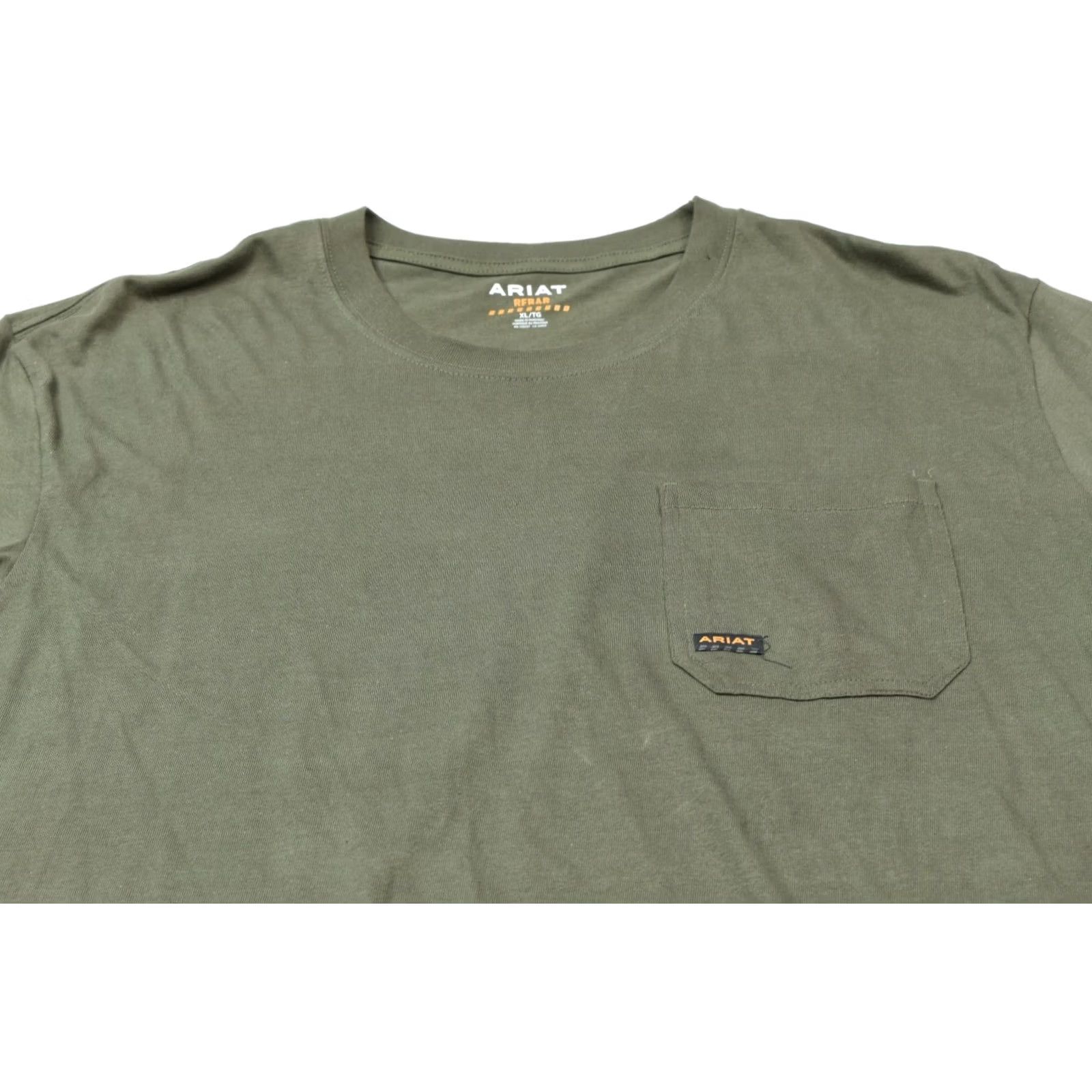 Ariat Ariat Rebar Strong T-Shirt Mens XL Green Cotton American Outdoors Short Sleeve Size US XL / EU 56 / 4 - 4 Thumbnail