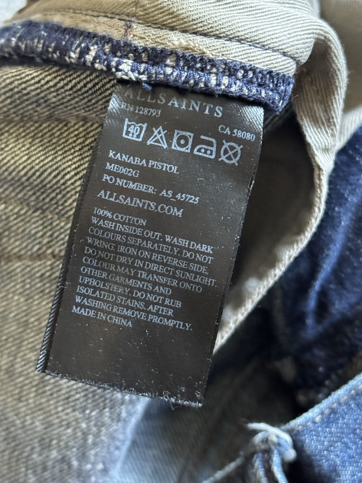Allsaints Allsaints 28 Pistol Fit denim pants jeans trousers casual Size US 28 / EU 44 - 11 Thumbnail