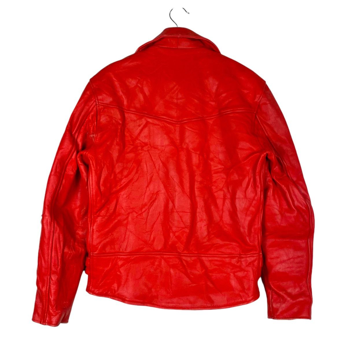 Vintage 💥90s REAL LEATHER BIKER JACKET Size US M / EU 48-50 / 2 - 8 Thumbnail