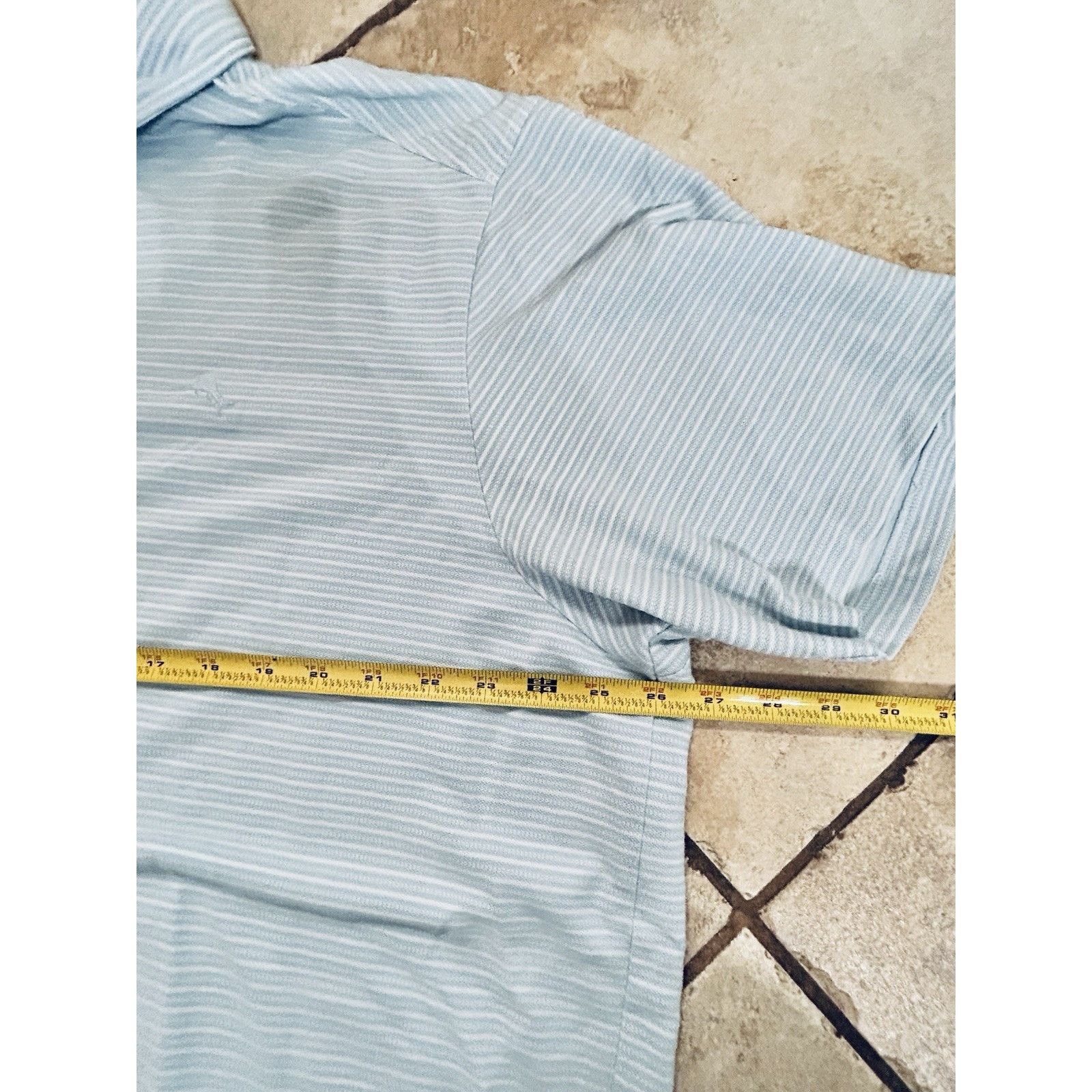 Tommy Bahama tommy bahama island zone polo 2xl Blue Stripe Pima Cotton Size US XXL / EU 58 / 5 - 3 Thumbnail
