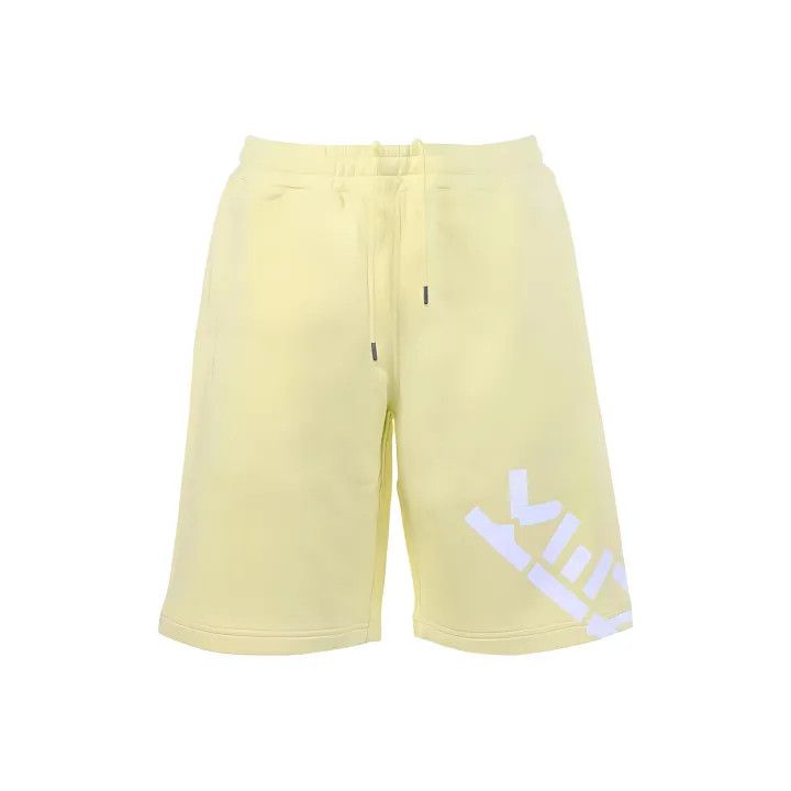 Kenzo KENZO SS22 Yellow Logo Print Casual Shorts 0079 Size US 27 - 1 Thumbnail