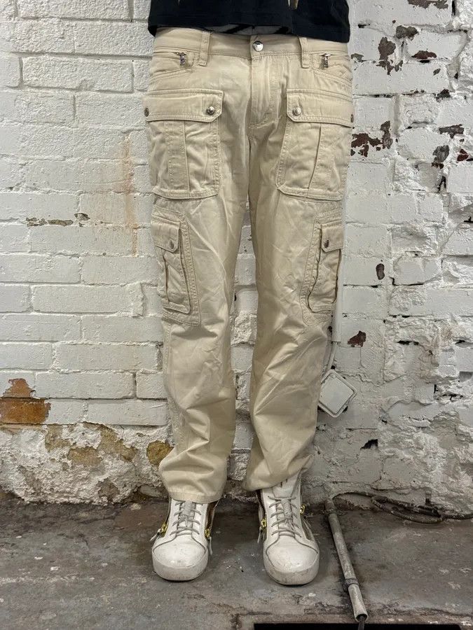 Dolce & Gabbana SS2003 Dolce & Gabbana Cream Cargo Pants Size US 31 - 2 Thumbnail