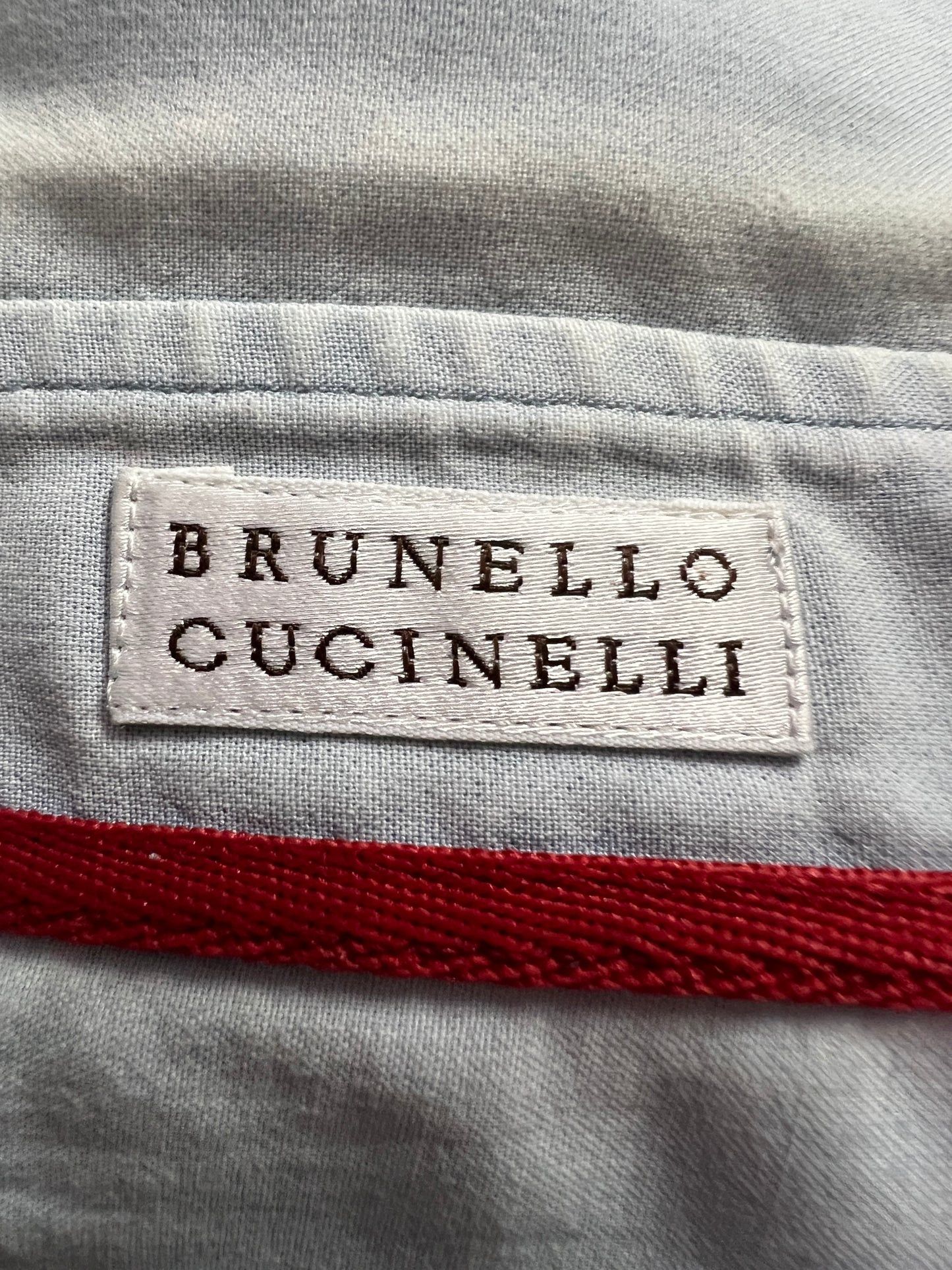 Brunello Cucinelli × Vintage Brunello Cucinelli Vintage Men's Twill Shirt - M Size US M / EU 48-50 / 2 - 6 Thumbnail