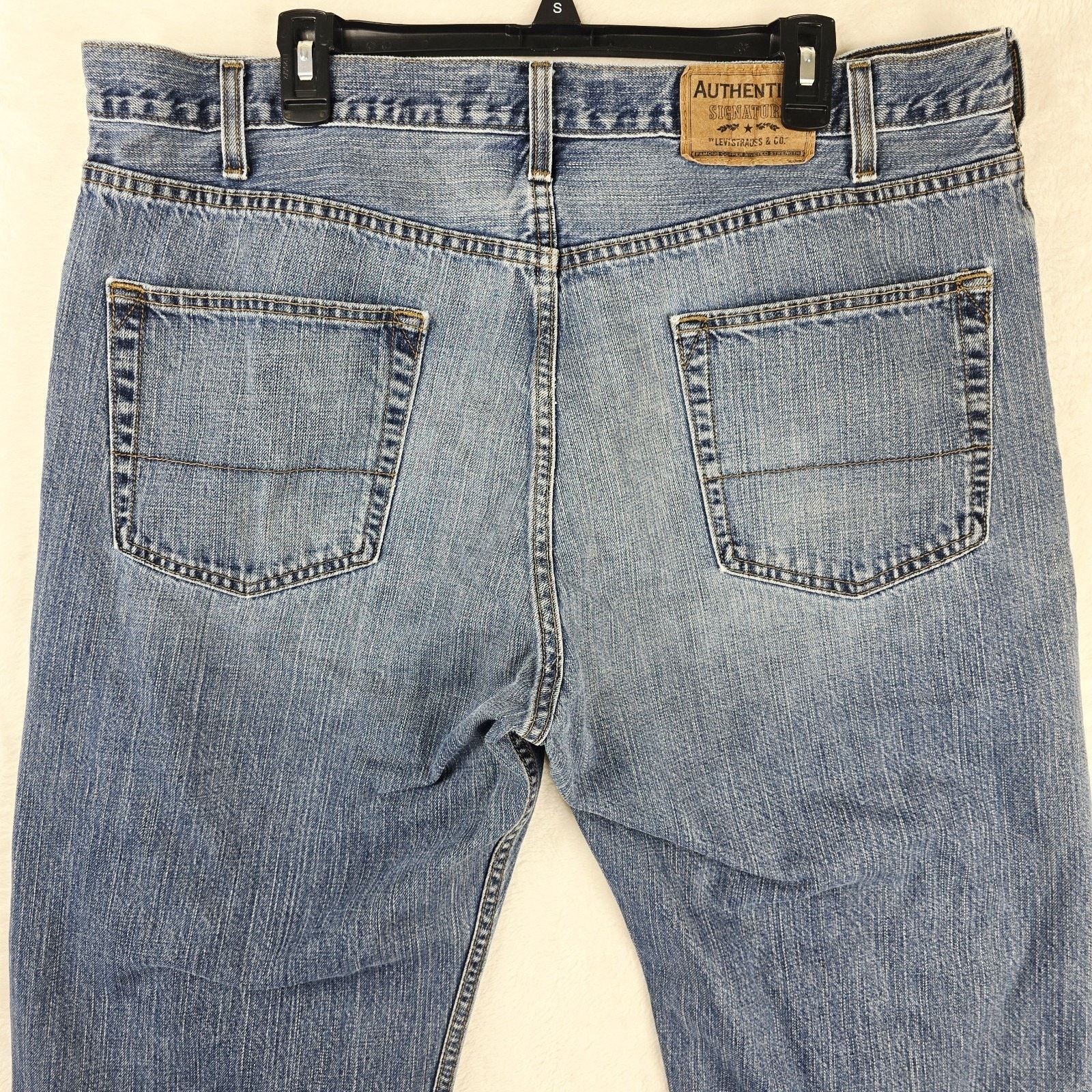 Levi's Levis Authentics Signature Jeans Mens 40x30 Blue Loose Fit Size US 40 / EU 56 - 9 Thumbnail