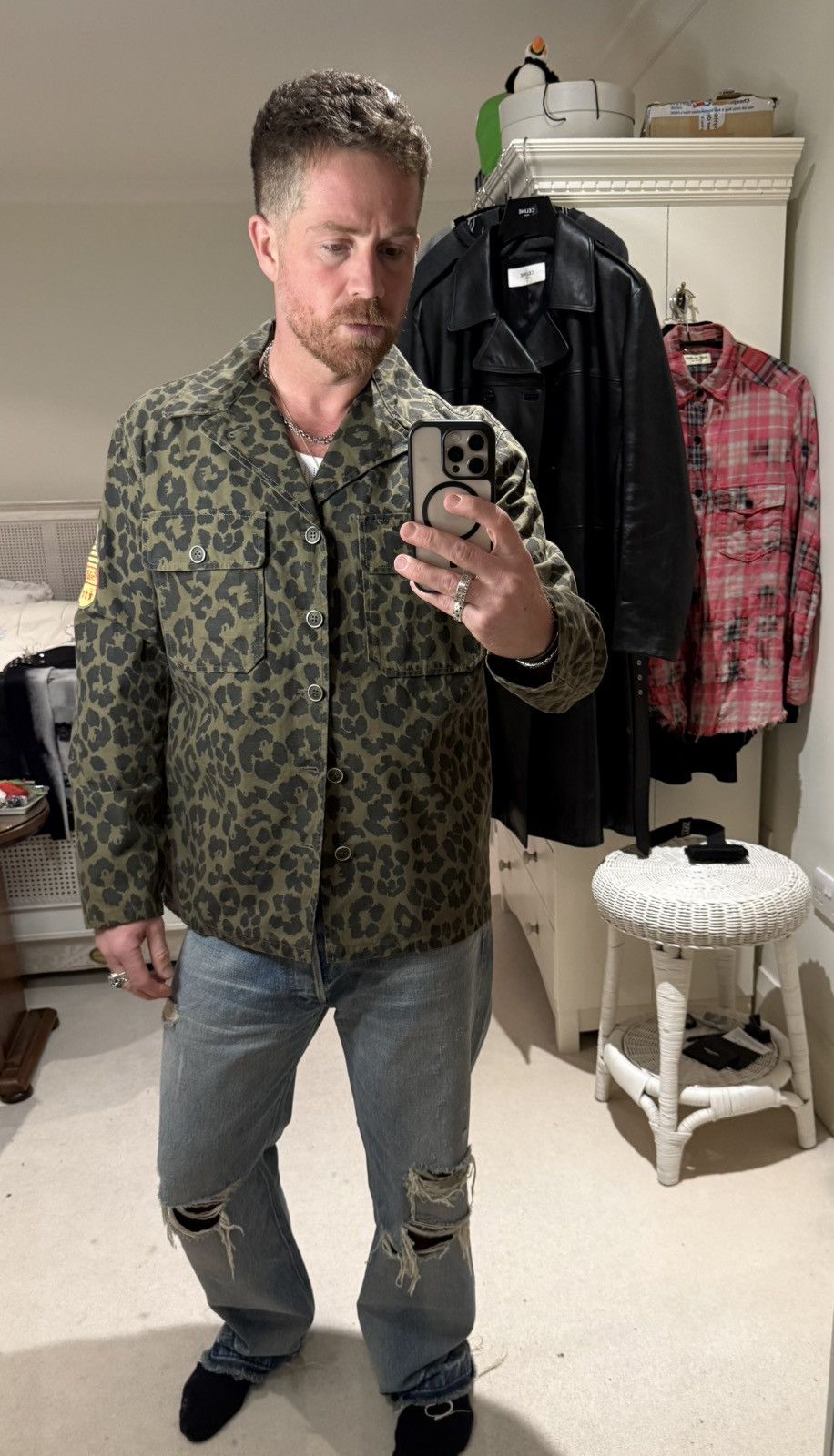 Saint Laurent Paris SS16 Saint Laurent yeah baby babycat leopard jacket 54 XL Size US L / EU 52-54 / 3 - 6 Thumbnail