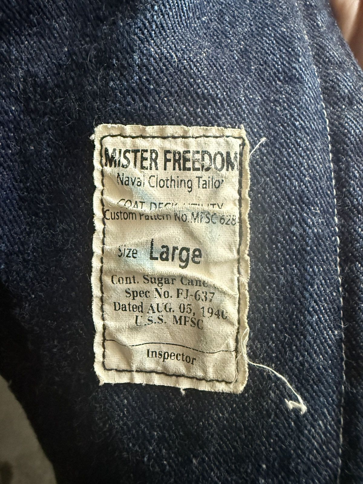 Mister Freedom Mister Freedom Denim Peacoat (original version) Size US L / EU 52-54 / 3 - 2 Thumbnail