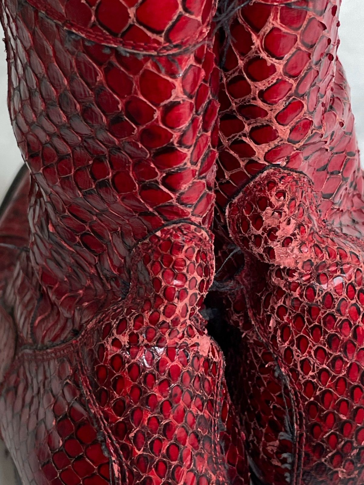 Gianni Barbato × Vintage Archive Gianni Barbato snake leather boots Size US 6 / IT 36 - 8 Thumbnail