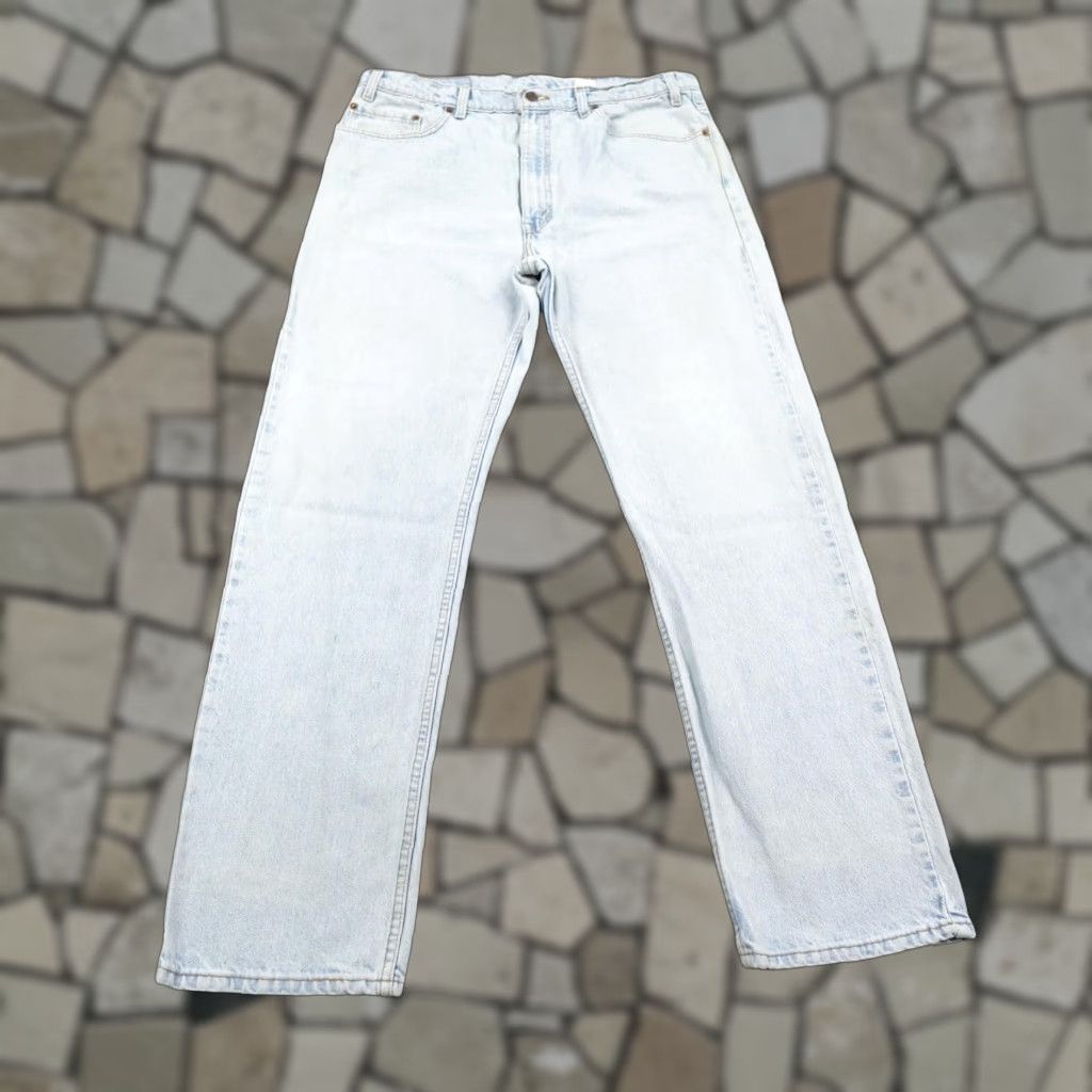 VINTAGE Levi's Jeans Mens 38x32 Blue Denim 505 Grunge Regular Straight 90s USA