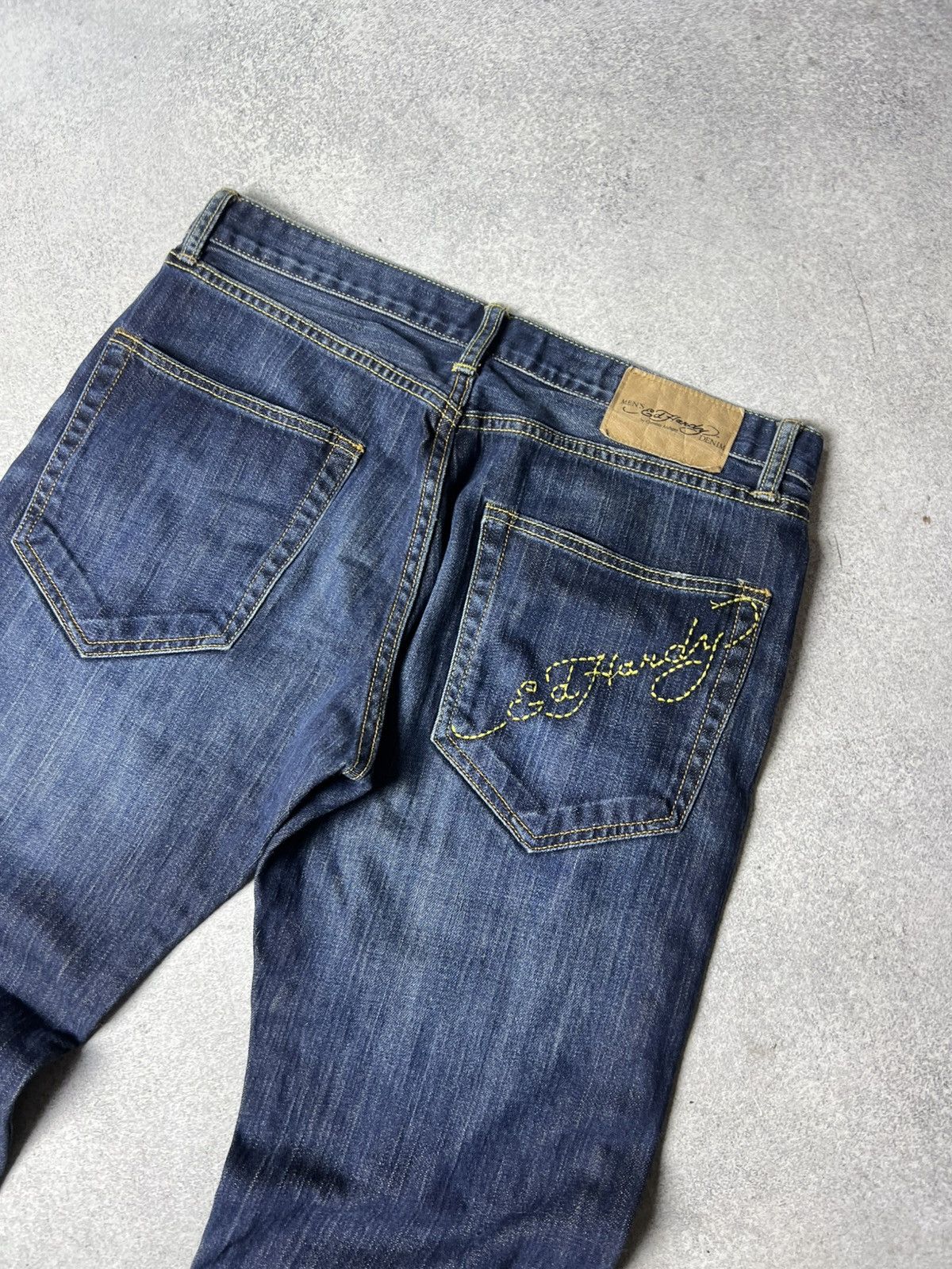 Ed Hardy Ed Hardy Vintage Baggy Denim Jeans size 34 Blue Size US 34 / EU 50 - 2 Thumbnail