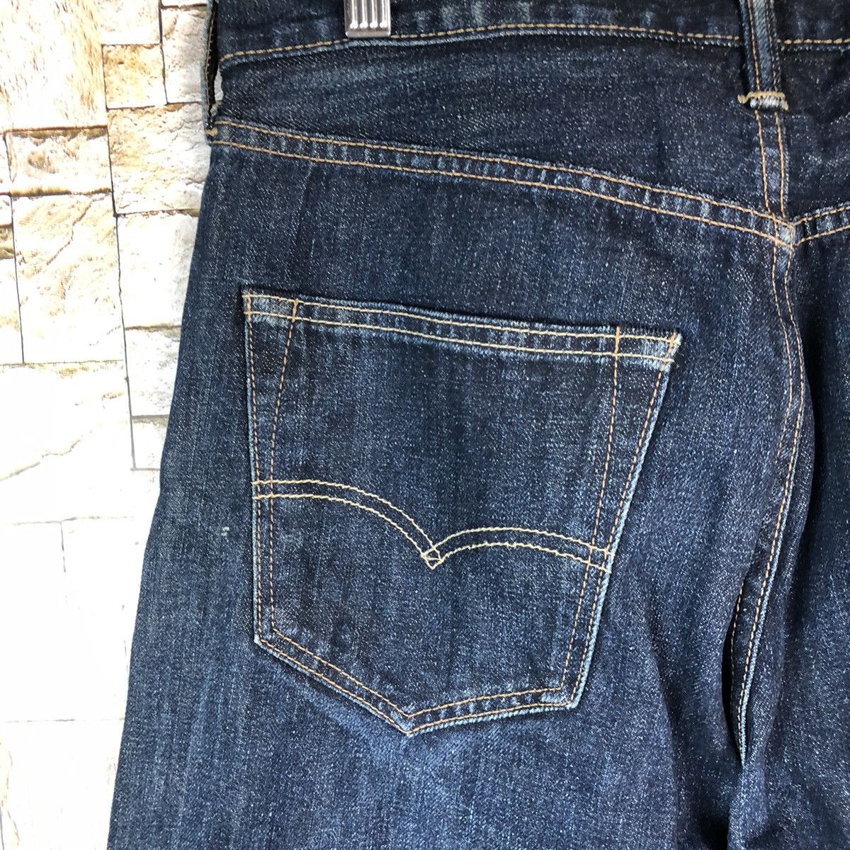 Levi's Levis Blue Distressed ripped jeans Denim #A995 Size US 31 - 17 Thumbnail