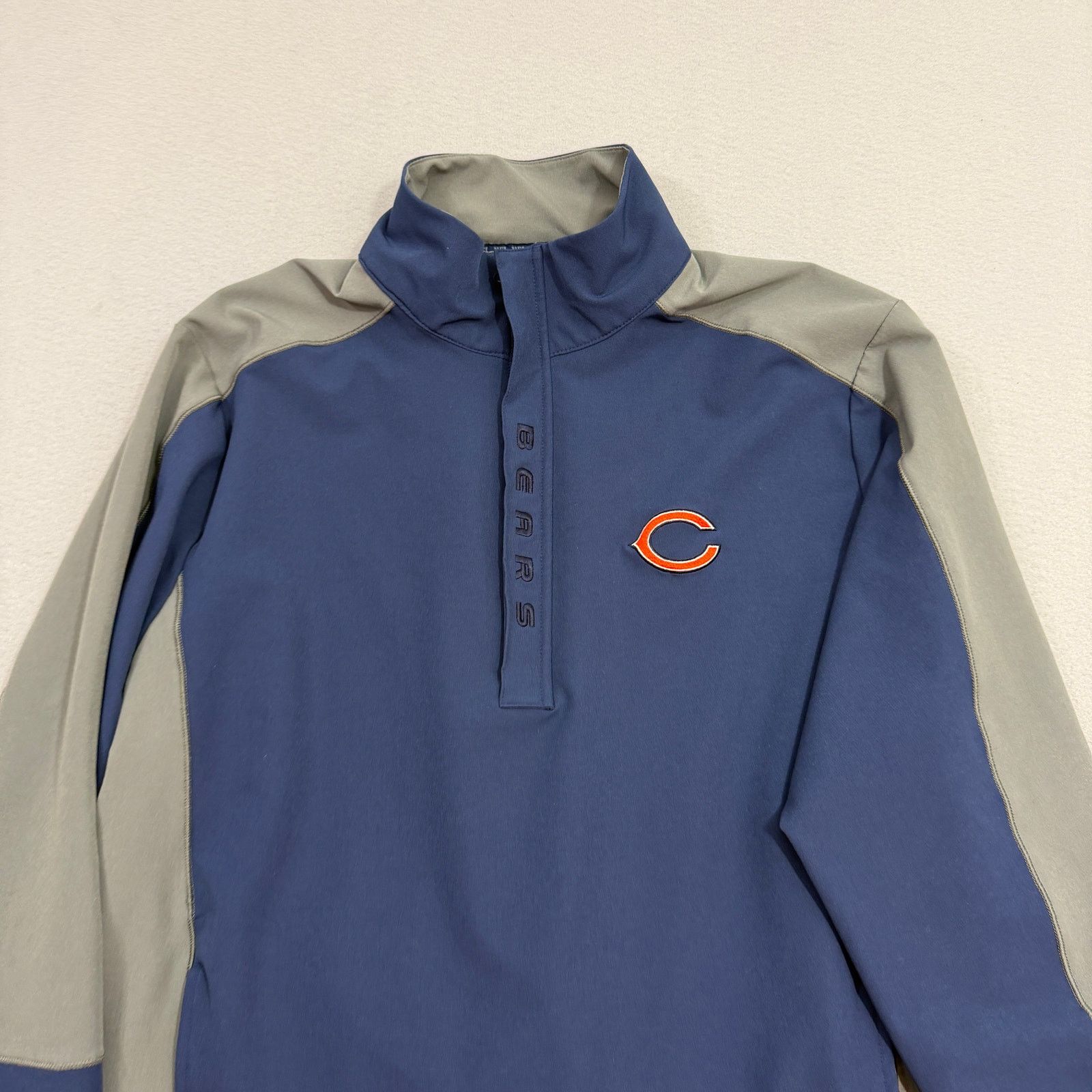 Vintage Chicago Bears 1/4 Zip Pullover Windbreaker Extra Large Size US XL / EU 56 / 4 - 2 Thumbnail