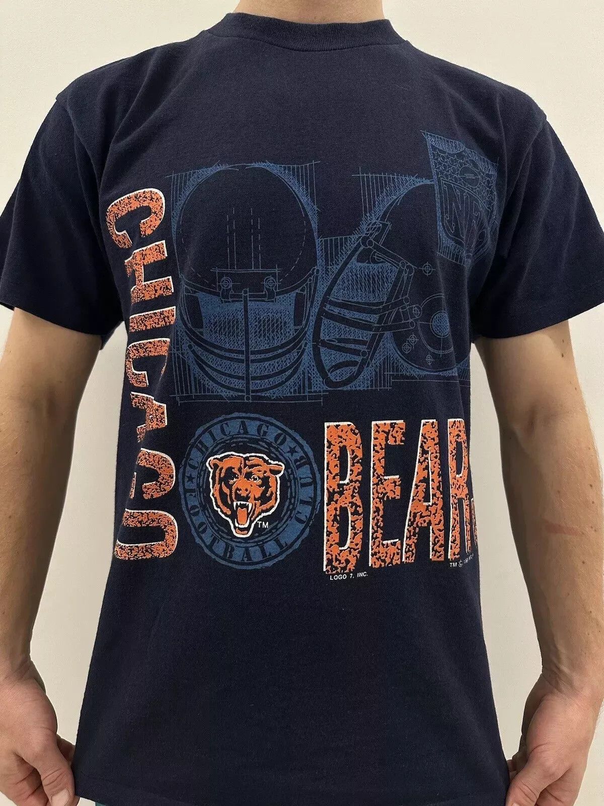 Vintage Vintage 1990s Chicago Bears NFL Football Single Stitch Shirt Size US M / EU 48-50 / 2 - 4 Thumbnail