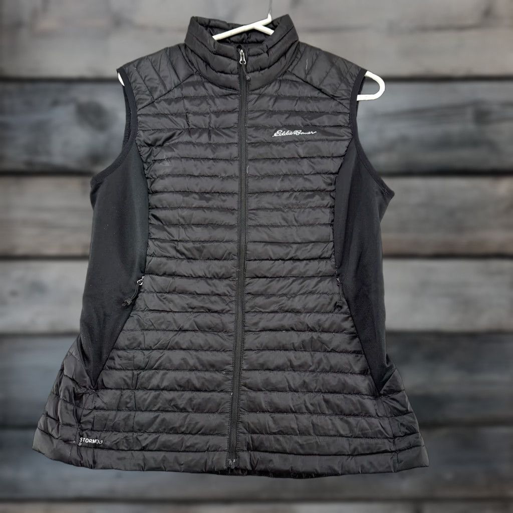 Eddie Bauer Eddie Bauer Vest Womens M Black Puffer First Ascent Goose Down Stormdown 800 Vest Quilted Insulated Down Regular Men/Women? Size M / US 6-8 / IT 42-44 - 1 Thumbnail