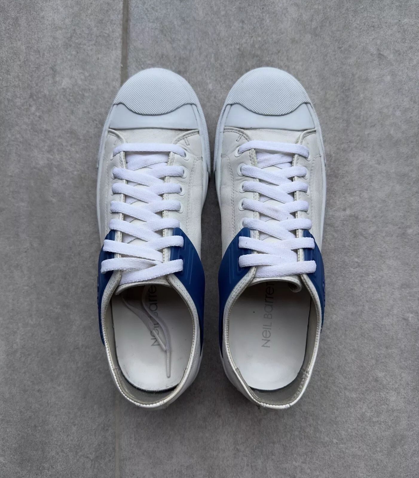 Neil Barrett NEIL BARRETT Mens Shoes Gang Trainer Sneaker Leather White Size US 8 / EU 41 - 3 Thumbnail
