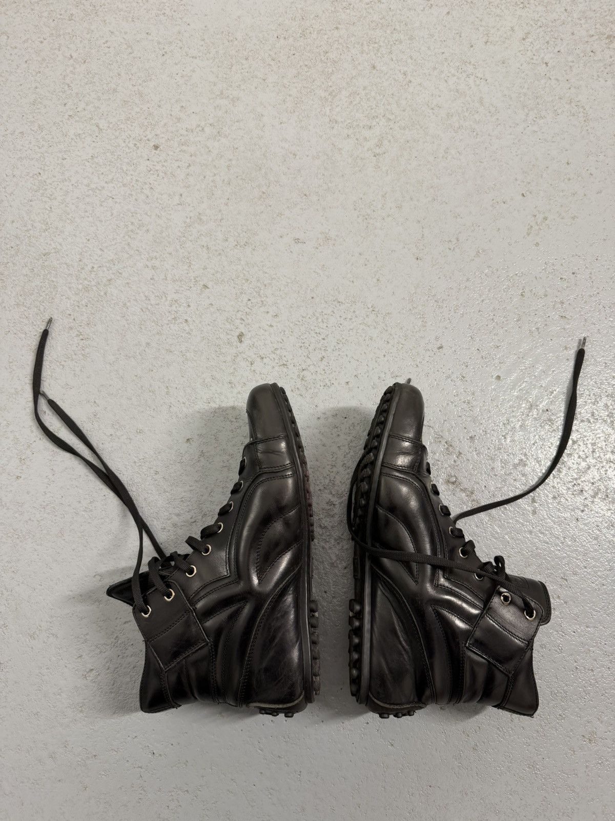 Dolce & Gabbana Vintage Dolce & Gabbana Combat Miltary Leather Sneakers Size US 8 / EU 41 - 9 Thumbnail