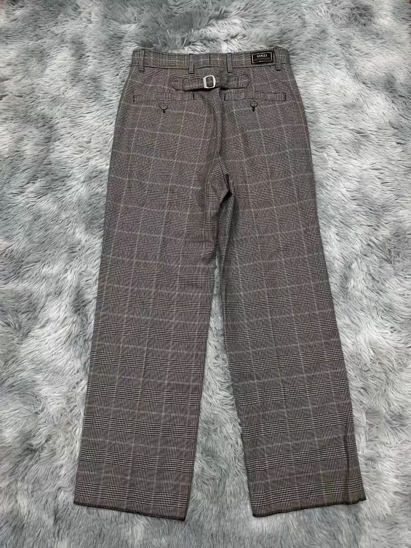Gucci GUCCI GG Check Logo Trousers 44 NWT Size US 28 / EU 44 - 2 Thumbnail
