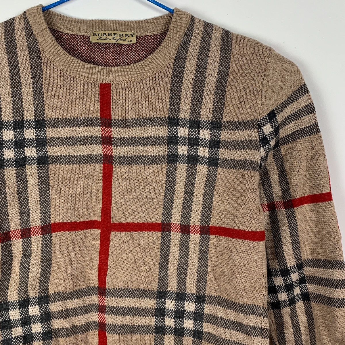 Burberry Burberry Nova Check Kids Sweater 9-10 Years Size US XL / EU 56 / 4 - 2 Thumbnail