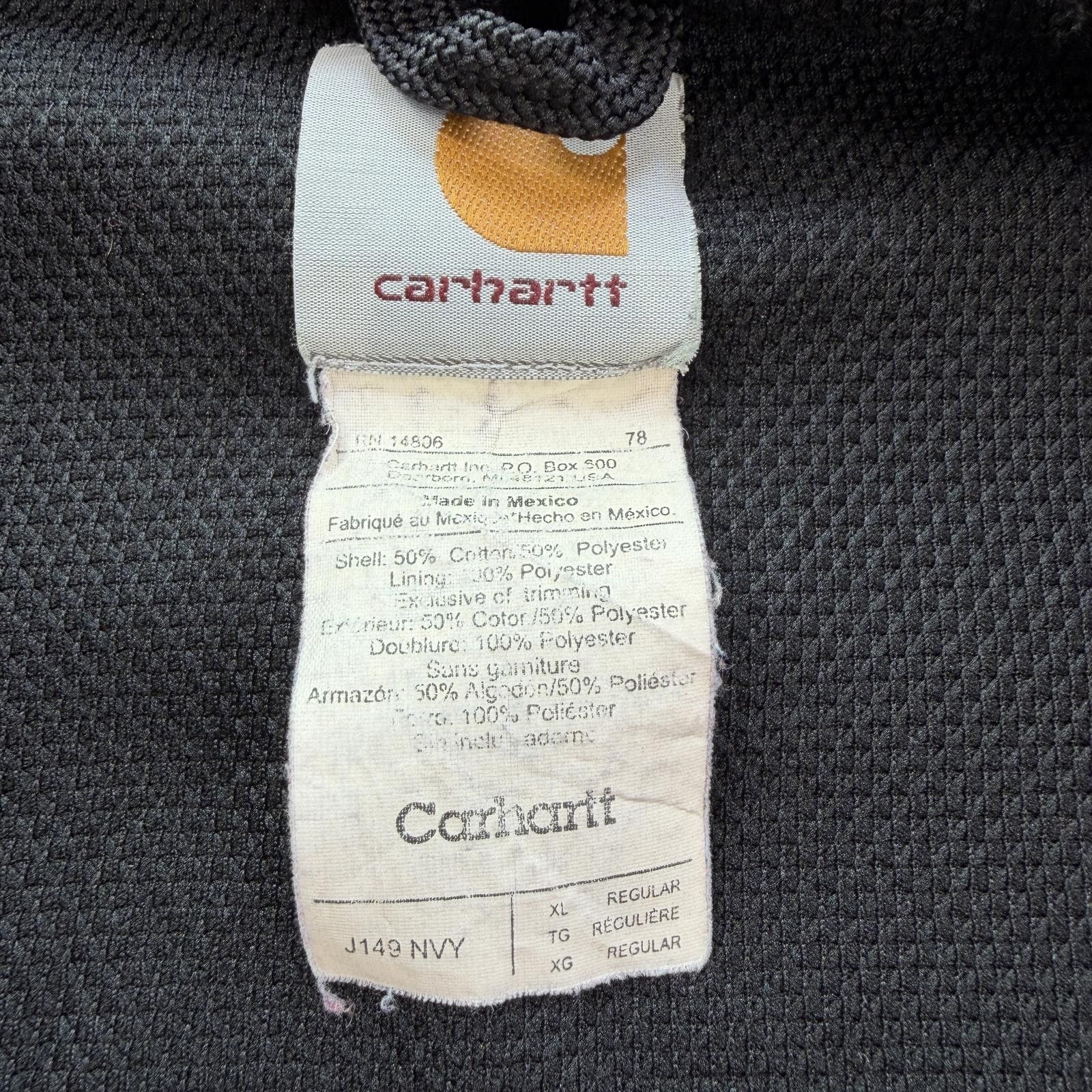 Carhartt Carhartt J140 Navy Blue Full Zip Hooded Jacket XL Thermal Size US XL / EU 56 / 4 - 4 Thumbnail