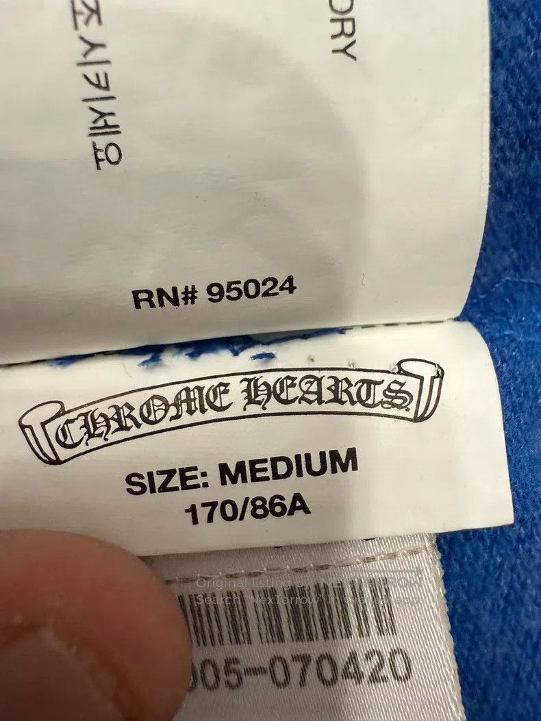 Chrome Hearts CHROME HEARTS Size M Blue limited Sanskrit horseshoe zipper Size US M / EU 48-50 / 2 - 8 Thumbnail