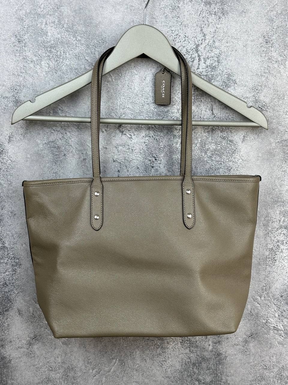Coach Coach City Tote Bag Pebbled Leather Shoulder Handbag Size ONE SIZE - 2 Thumbnail