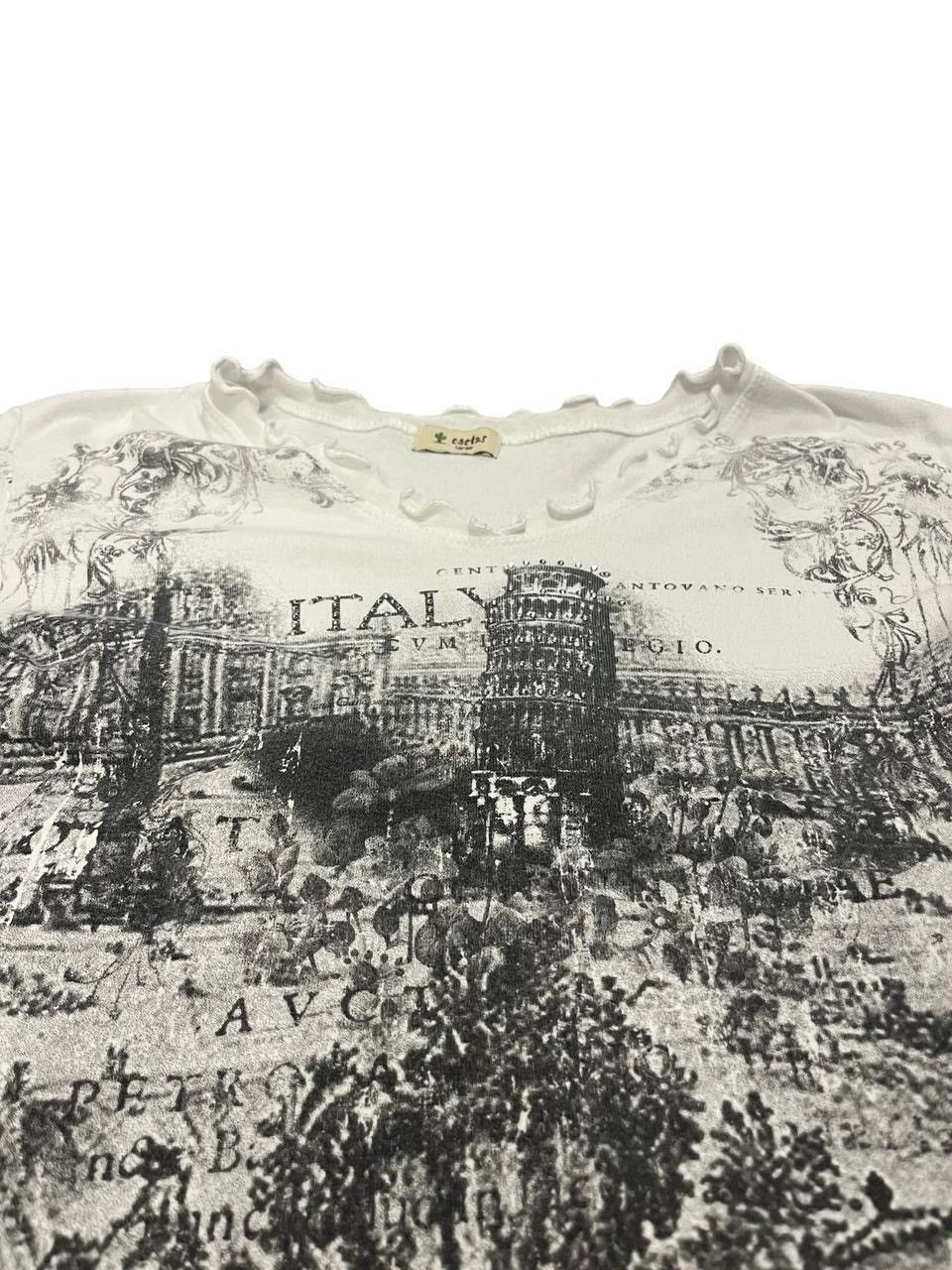 Other Italy Long Sleeve Shirt AOP Rhinestone Graphic Size L / US 10 / IT 46 - 2 Thumbnail
