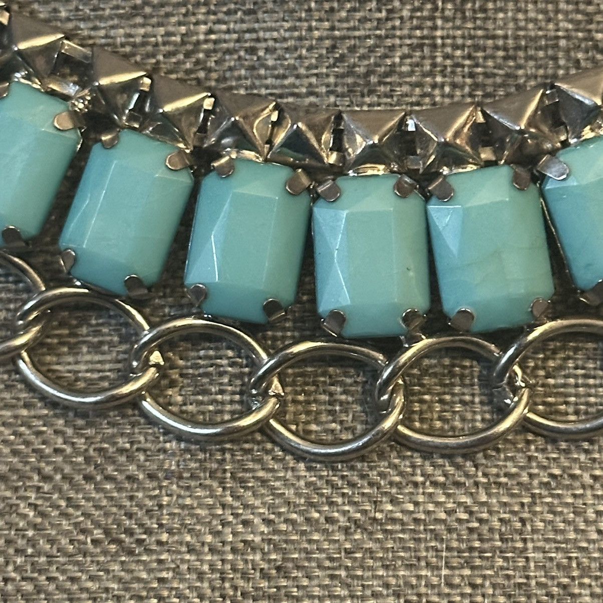 Other Turquoise color stone collar necklace Size ONE SIZE - 4 Thumbnail