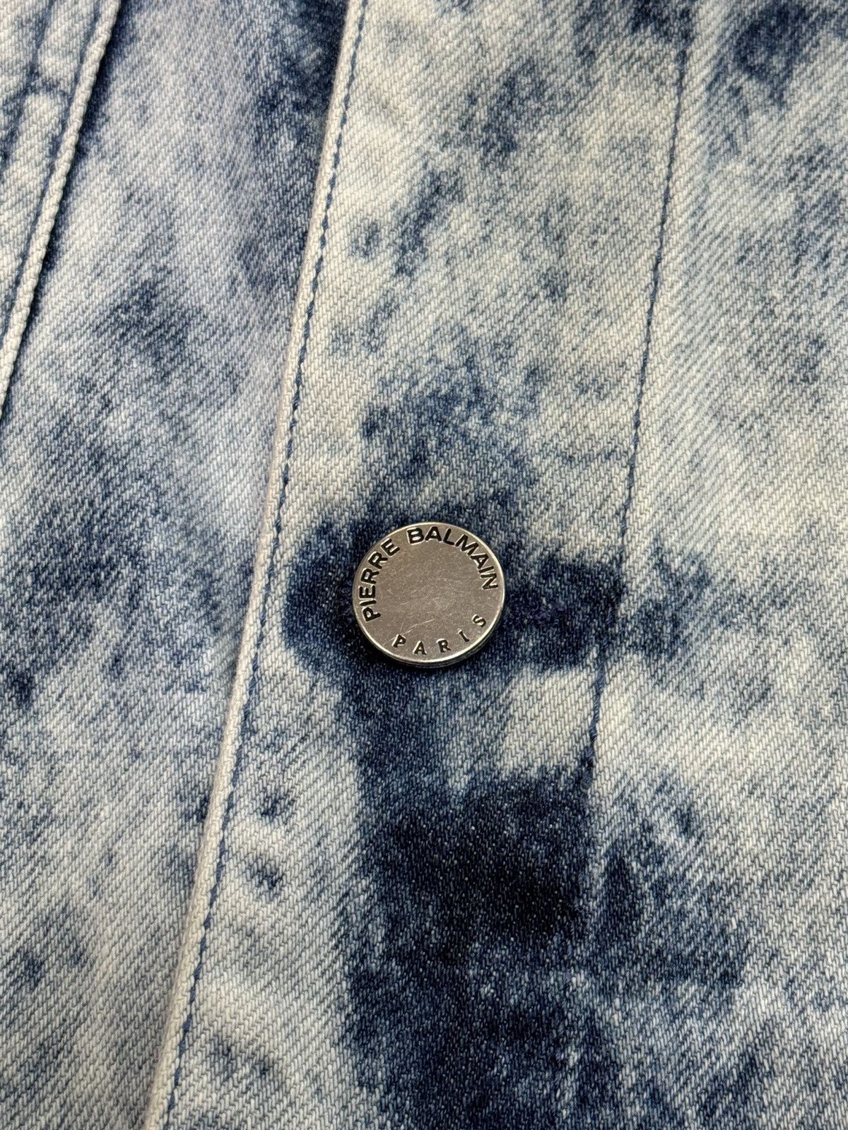 Pierre Balmain Pierre Balmain Denim Jacket Size US L / EU 52-54 / 3 - 6 Thumbnail