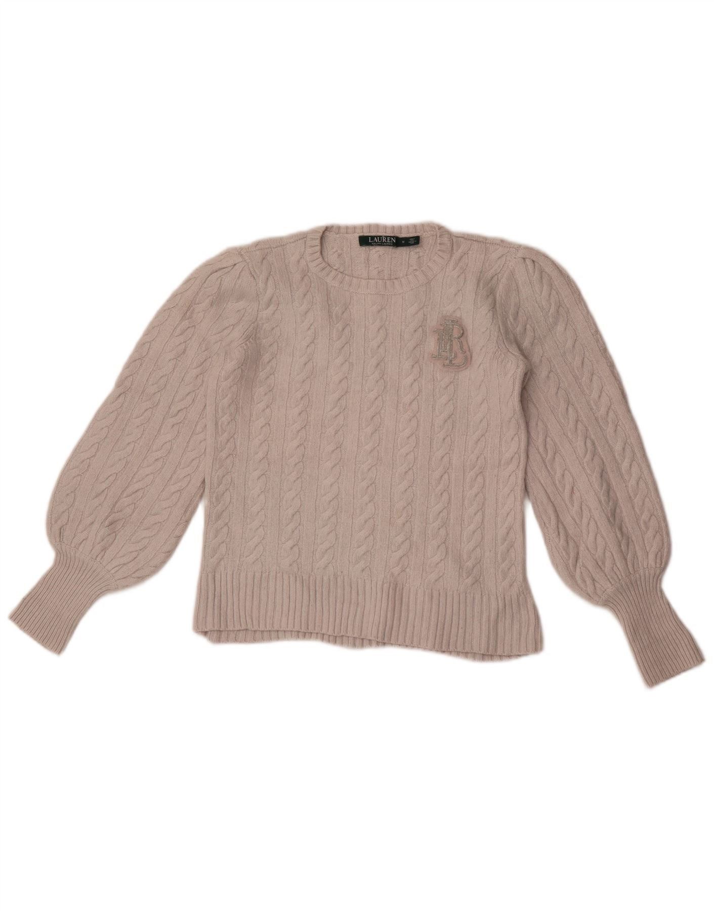 Ralph Lauren Womens Crop Boat Neck Jumper Sweater UK 12 Medium Grey Visco Size XXS / US 00 / IT 34 - 1 Thumbnail