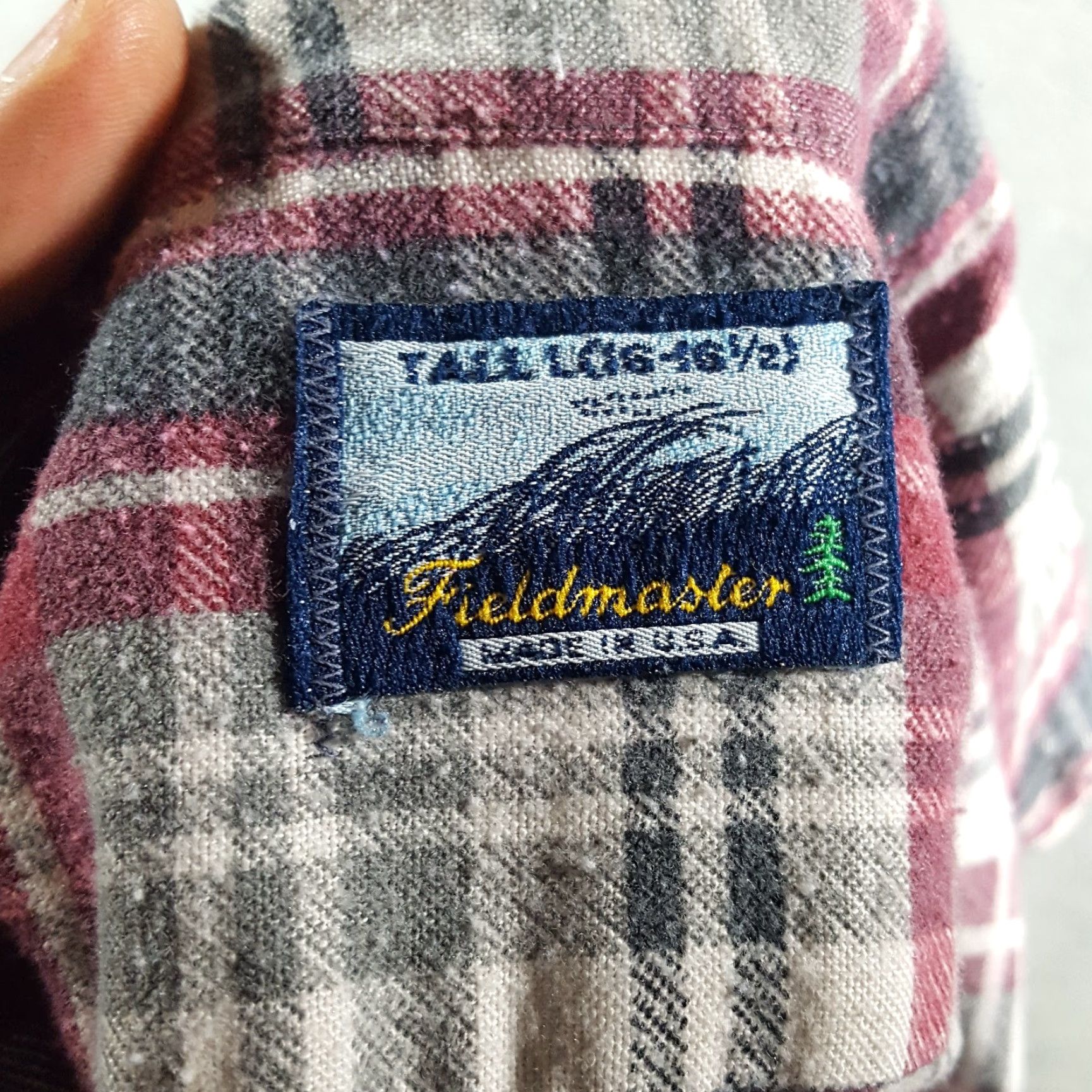 Vintage VINTAGE 80s Fieldmaster Plaid Flannel Shirt Men’s Large Tall Cotton Casual Workwear USA Made Size US L / EU 52-54 / 3 - 8 Thumbnail