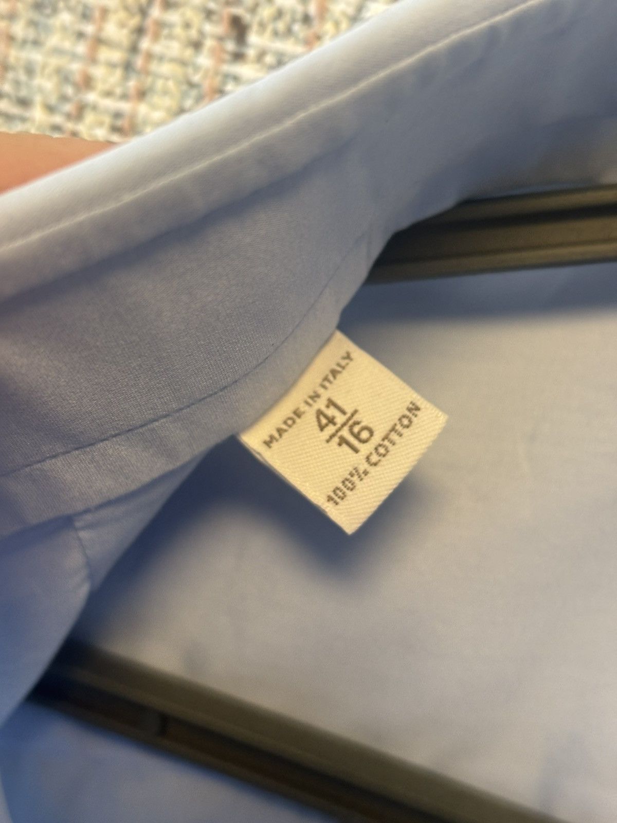 Brioni BRIONI SHIRT MENS BLUE MADE IN ITALY Size US L / EU 52-54 / 3 - 6 Thumbnail
