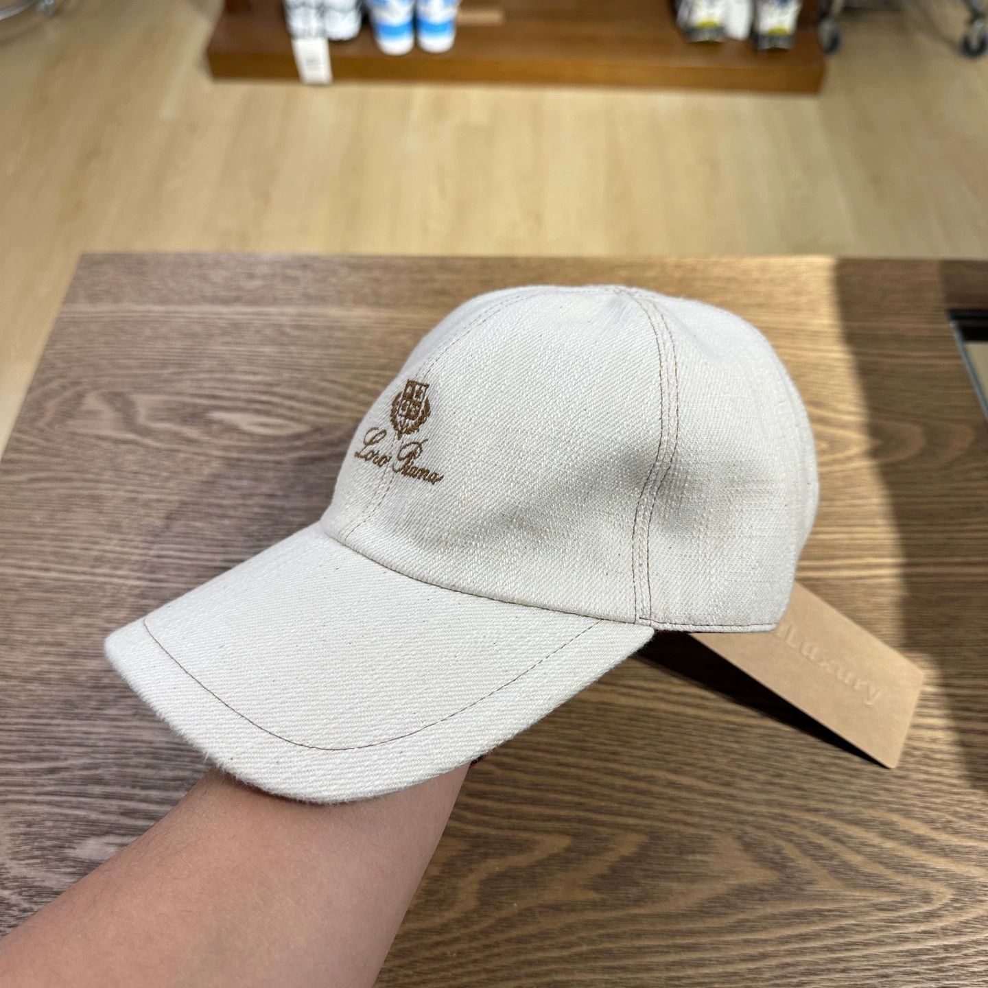 Loro Piana Loro Piana jan545 logo-embroidered linen cap XL Size ONE SIZE - 2 Thumbnail