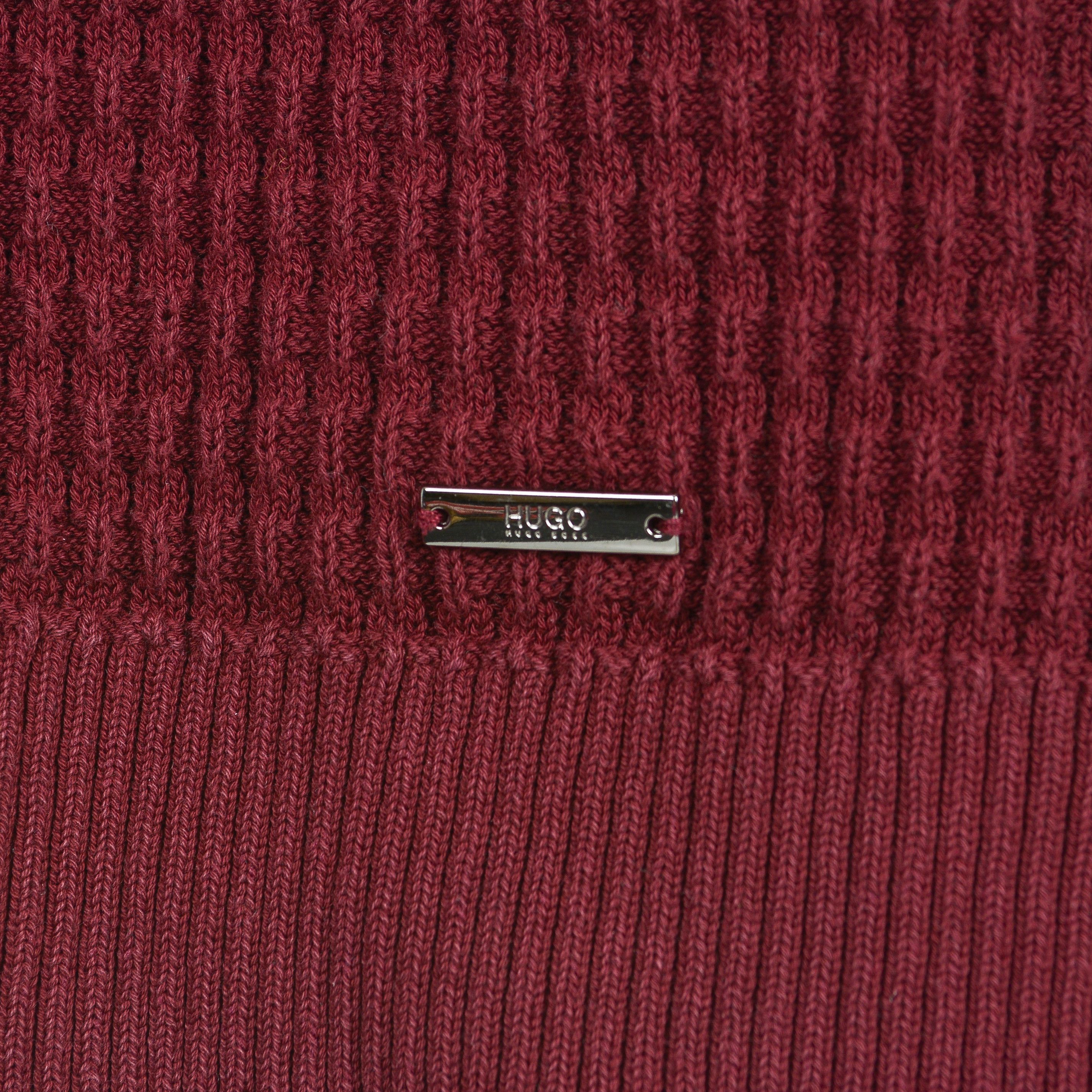 Hugo Boss Men Waffle Knit Cotton Sweater Red Label Pullover Jumper Top Size US M / EU 48-50 / 2 - 3 Thumbnail