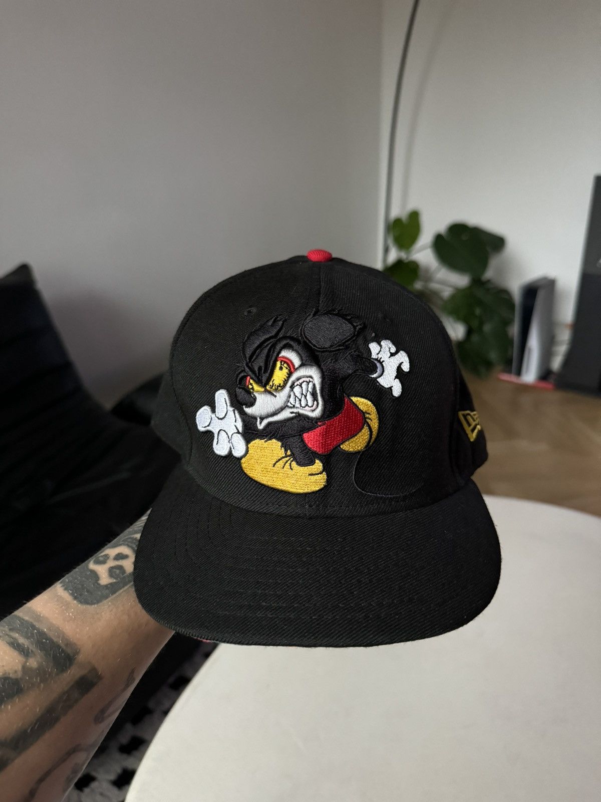 Mickey Mouse × New Era × Vintage New Era Runaway Brain Devil Mickey Hat  Rare Disney Cartoon | Grailed