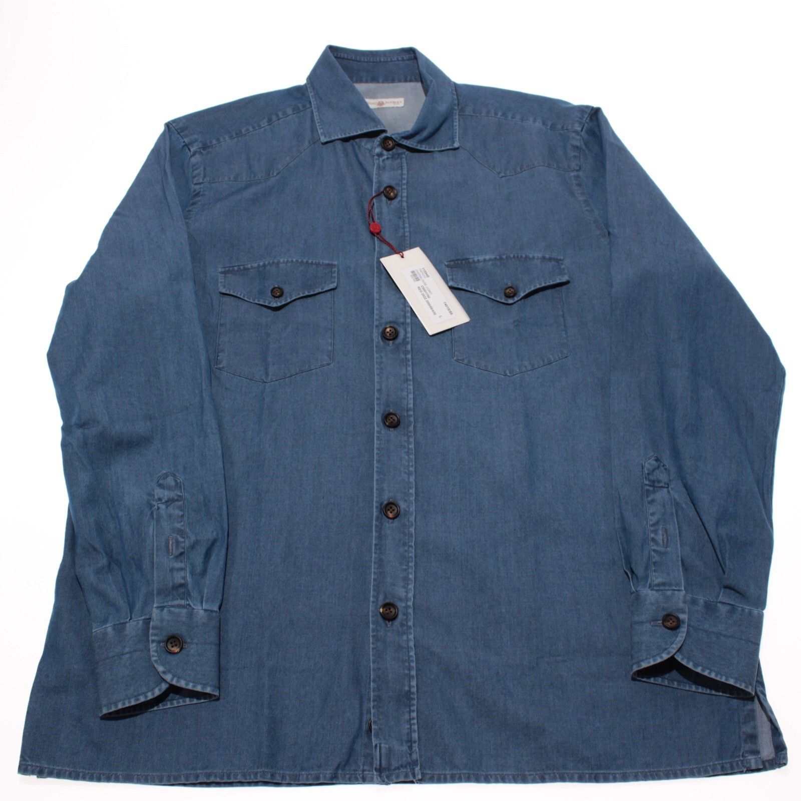 Luciano Barbera Luciano Barbera New with tags Shirt Size L US In Blue Size US L / EU 52-54 / 3 - 3 Thumbnail