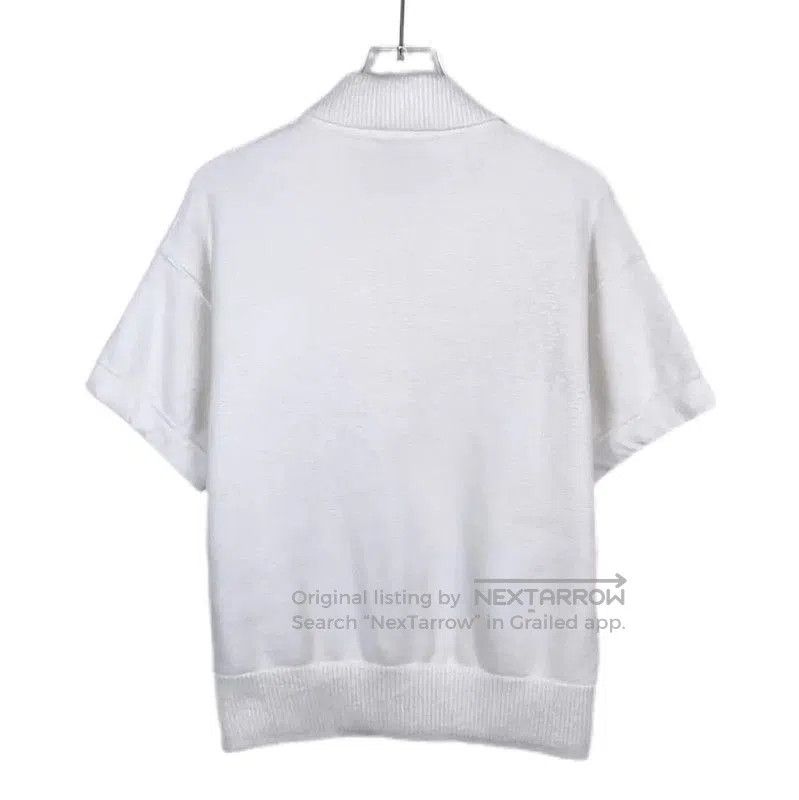 Chanel Chanel White Wool Short Sleeve Sweater . Size S / US 4 / IT 40 - 2 Thumbnail