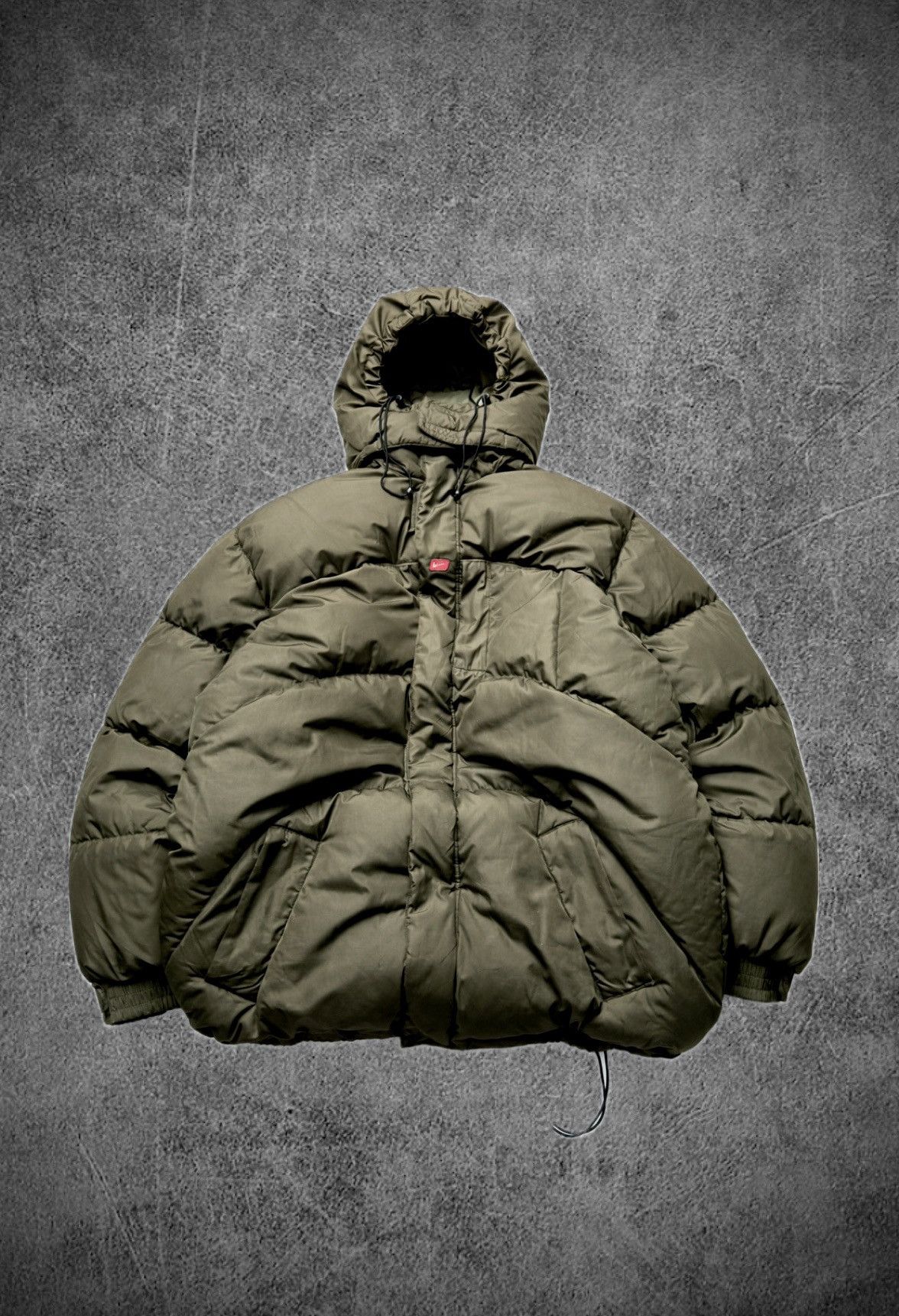 Nike 00s Nike Puffer Rare Jacket Vintage Swoosh Drill Streetwear Size US L / EU 52-54 / 3 - 1 Thumbnail