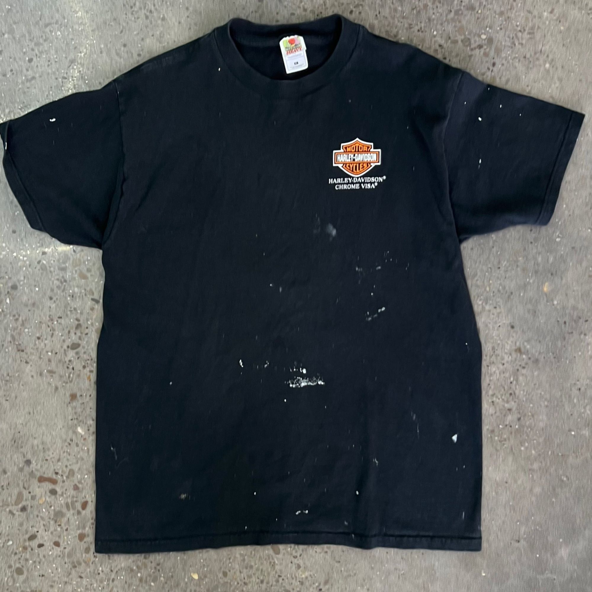Harley Davidson × Vintage Vintage 2000s Distressed Harley Davidson Graphic Tee Size US L / EU 52-54 / 3 - 2 Thumbnail