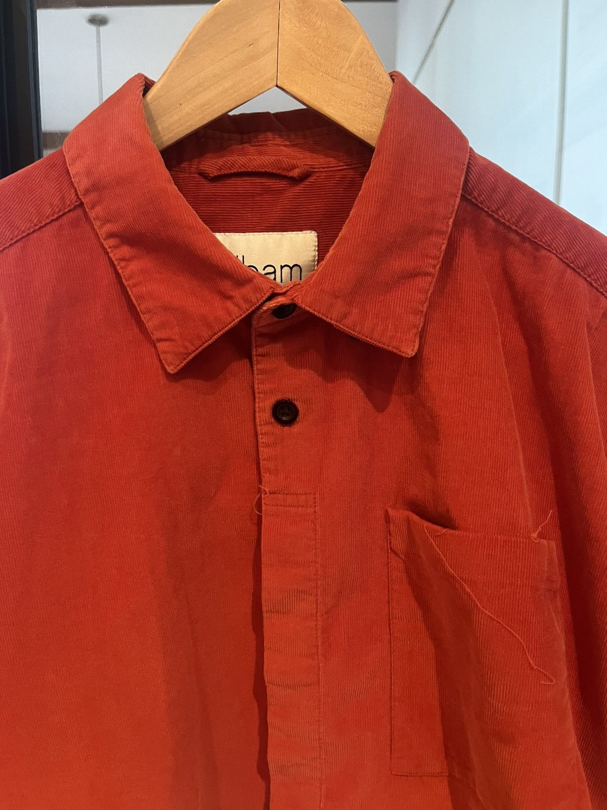 Albam Albam Red Corduroy Button Down Medium Size US M / EU 48-50 / 2 - 3 Thumbnail