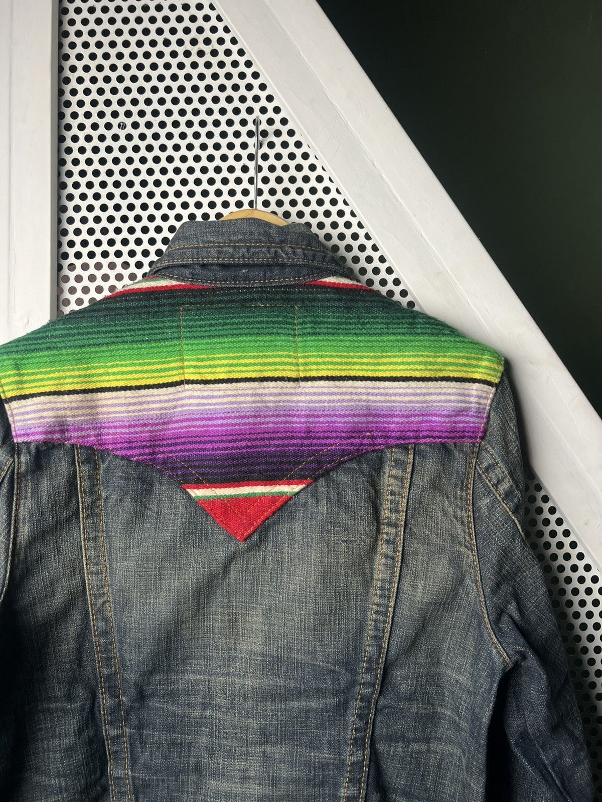 True Religion True Religion Multicolor Johnny Baja Western Denim Jacket Size US S / EU 44-46 / 1 - 4 Thumbnail