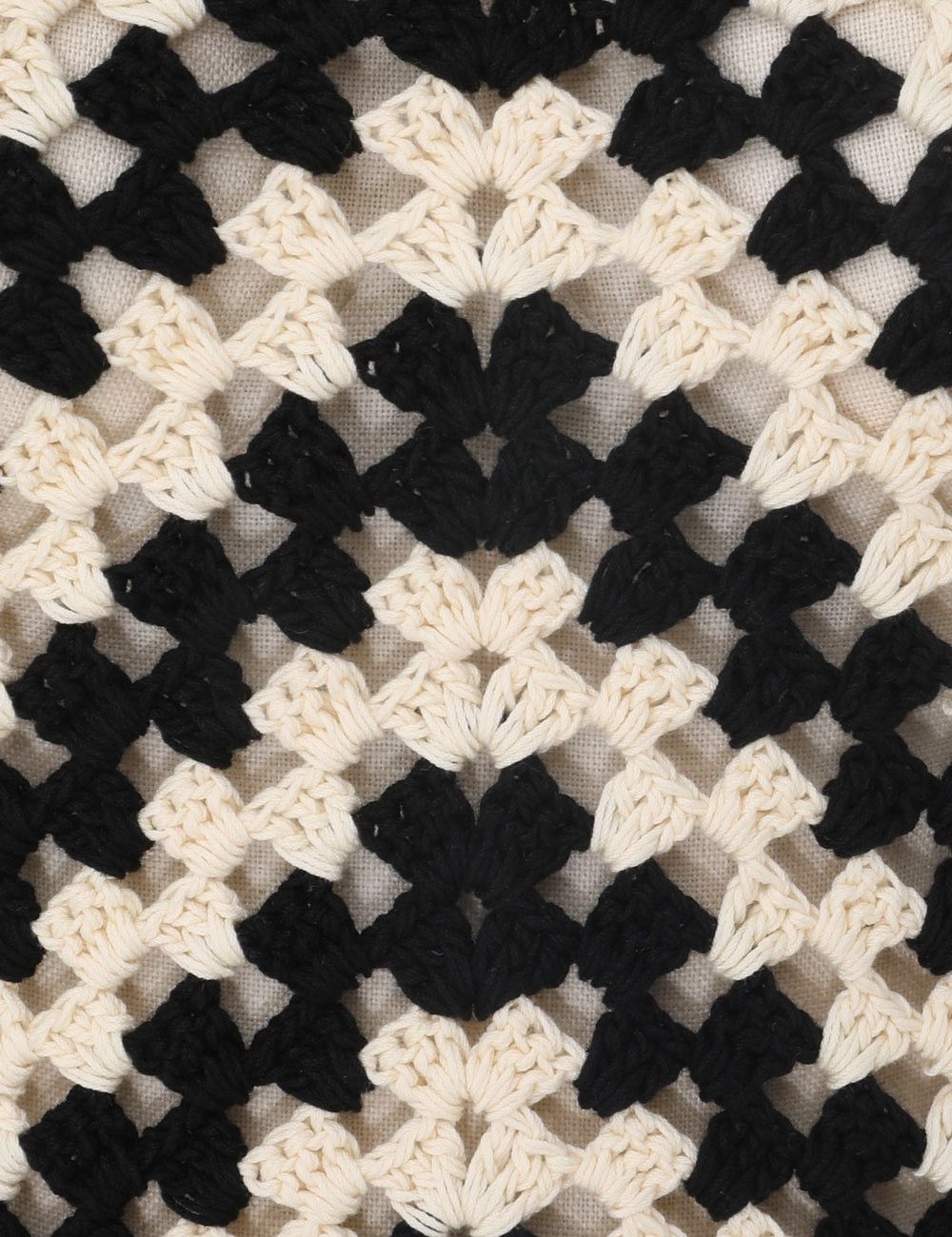 Zimmermann oc11z0525 Halliday Hand Croche Tank Top in Ivory & Black Size S / US 4 / IT 40 - 6 Thumbnail